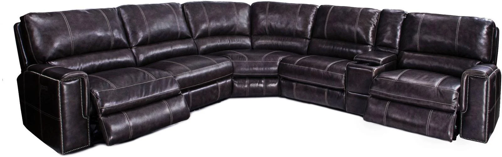 Parker House Salinger Recliner PWR w/USB & PWR Headrest in Twilight - Image 3
