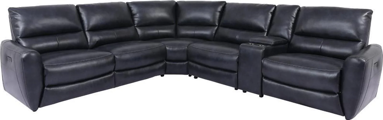 Parker House Samson Armless Chair in Banner Navy - Image 3