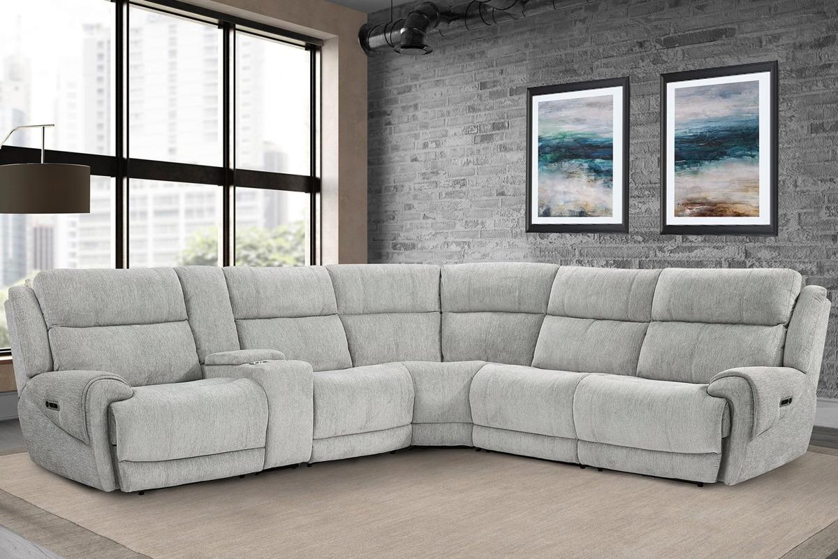 Parker House Spencer Power Left Arm Facing Recliner in Tide Pebble - Image 2