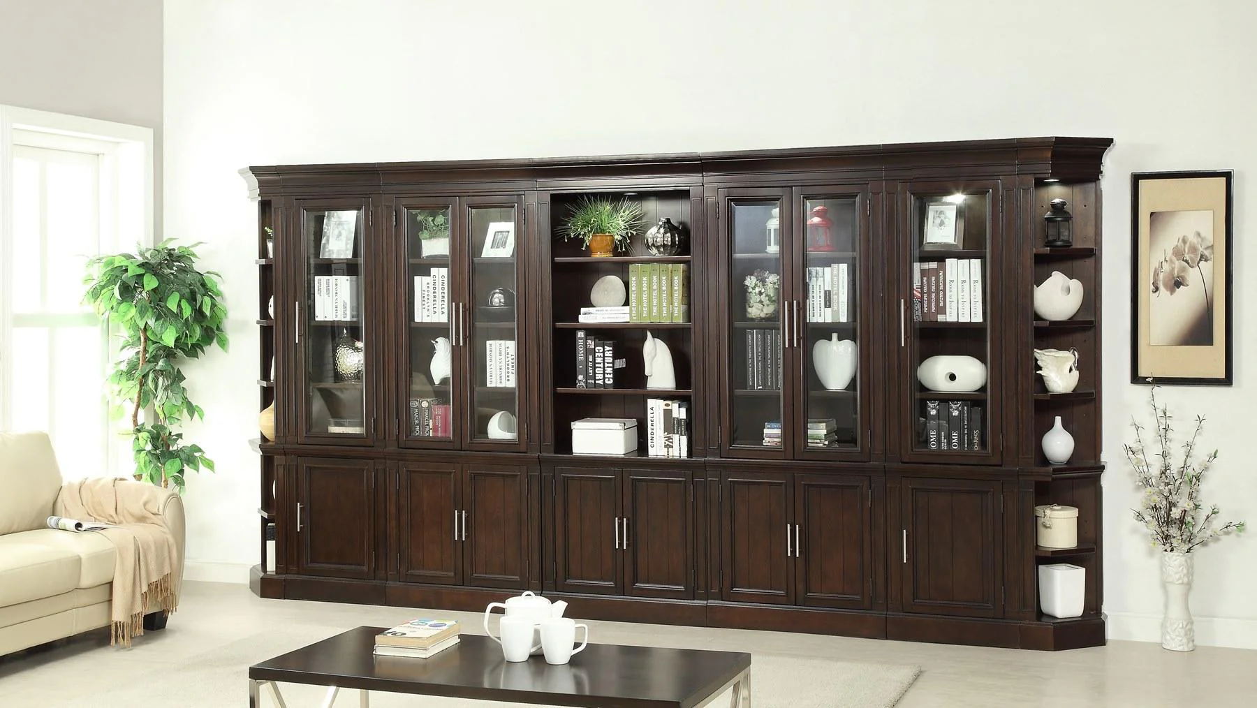 Parker House Stanford 32 in. Glass Door Cabinet - Image 2