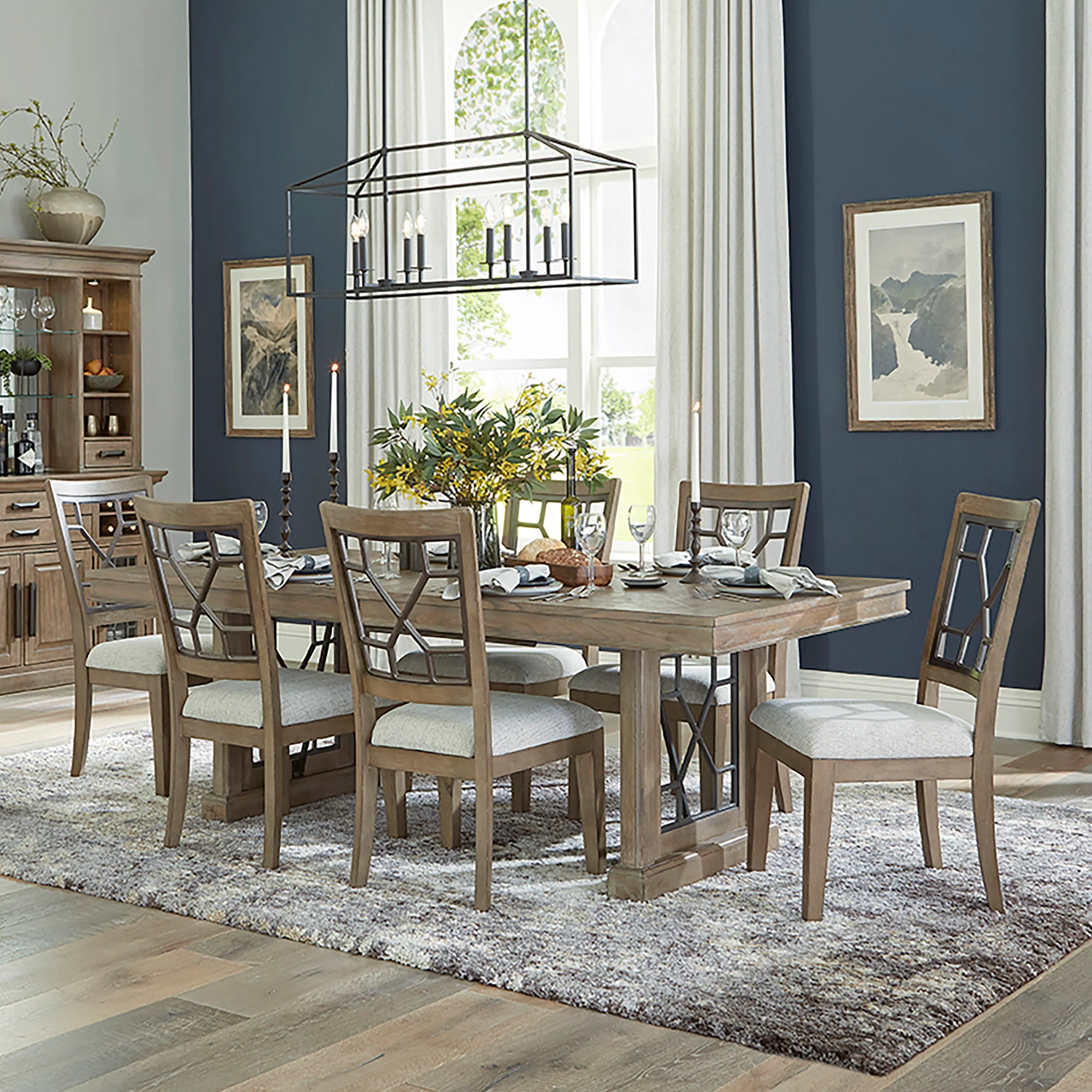 Parker House Sundance Dining - Sandstone Grid Back Dining Chair (2/CTN Sold in pairs) - Image 5