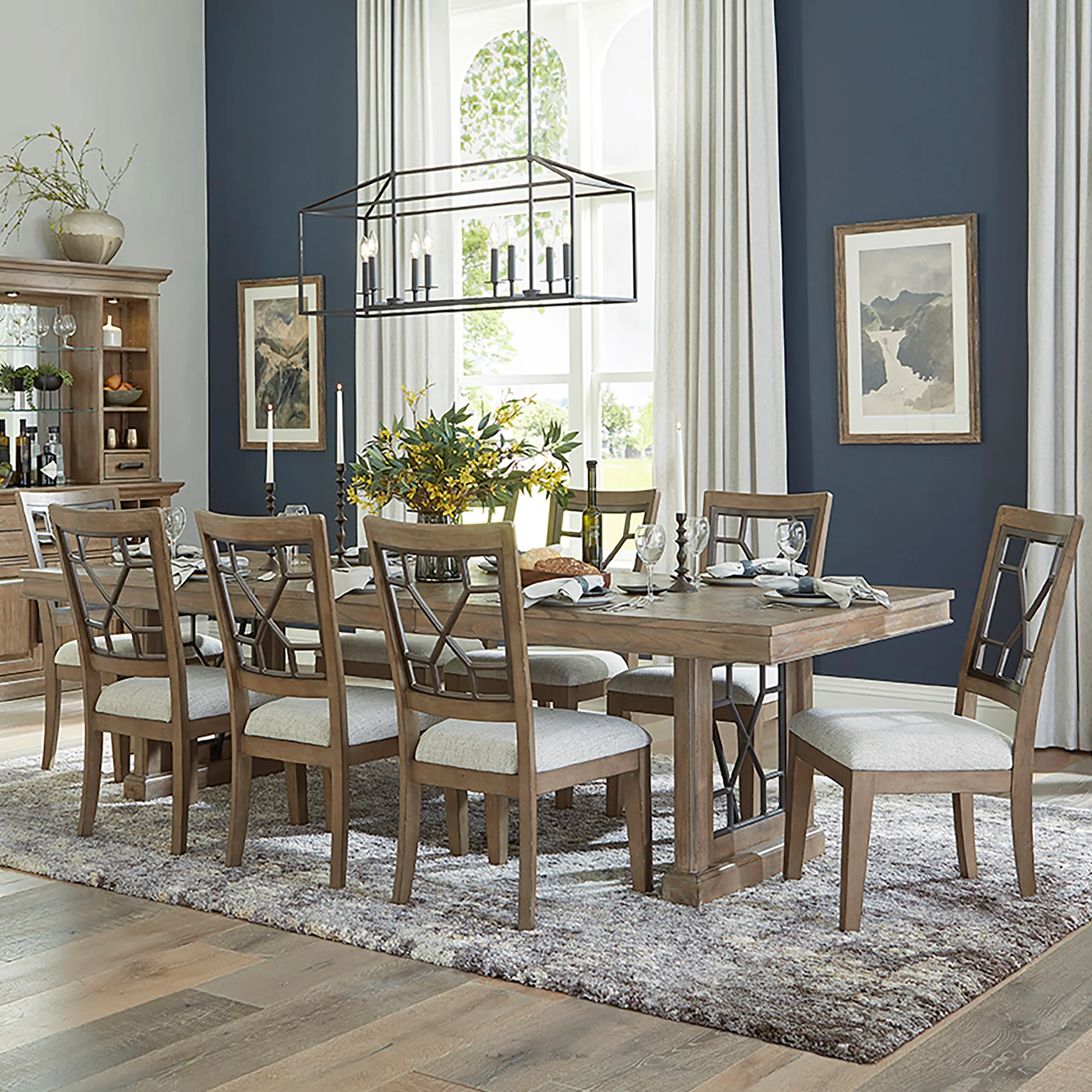 Parker House Sundance Dining - Sandstone Grid Back Dining Chair (2/CTN Sold in pairs) - Image 6