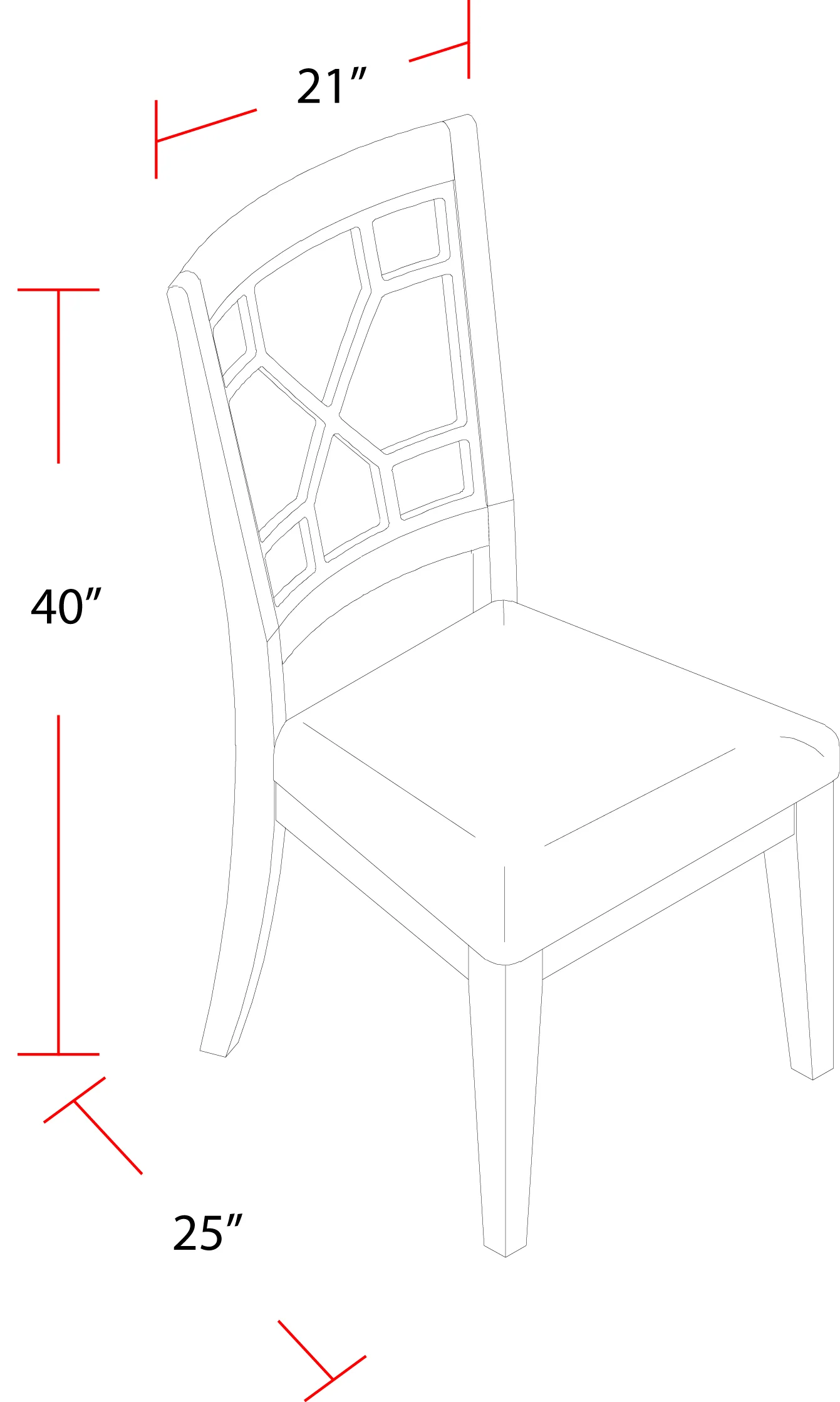 Parker House Sundance Dining - Sandstone Grid Back Dining Chair (2/CTN Sold in pairs) - Image 9