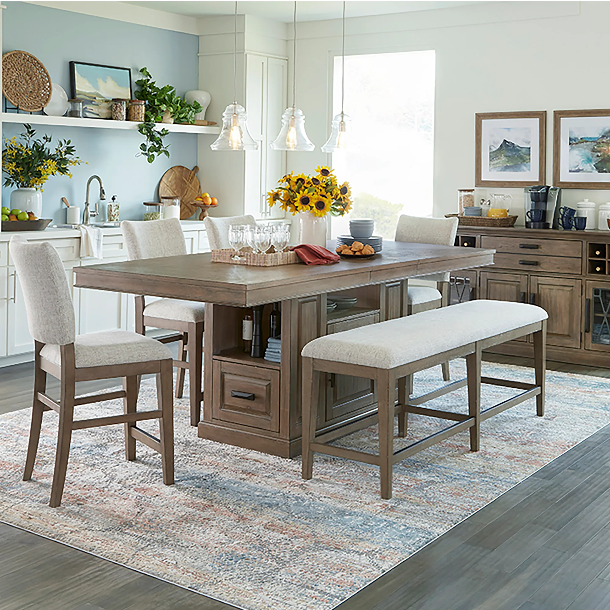 Parker House Sundance Dining - Sandstone Upholstered Counter Chair (2/CTN Sold in pairs) - Image 3