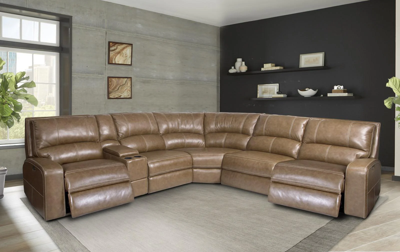 Parker House Swift Armless PWR Recliner in Bourbon - Image 2