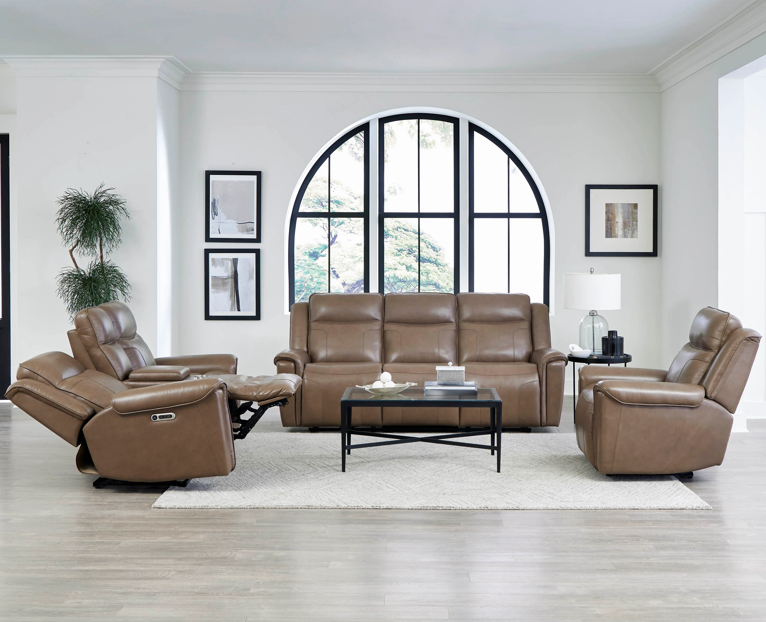 Parker Living Atlantis - Smooth Latte Power Reclining Zero Gravity Console Loveseat - Image 5