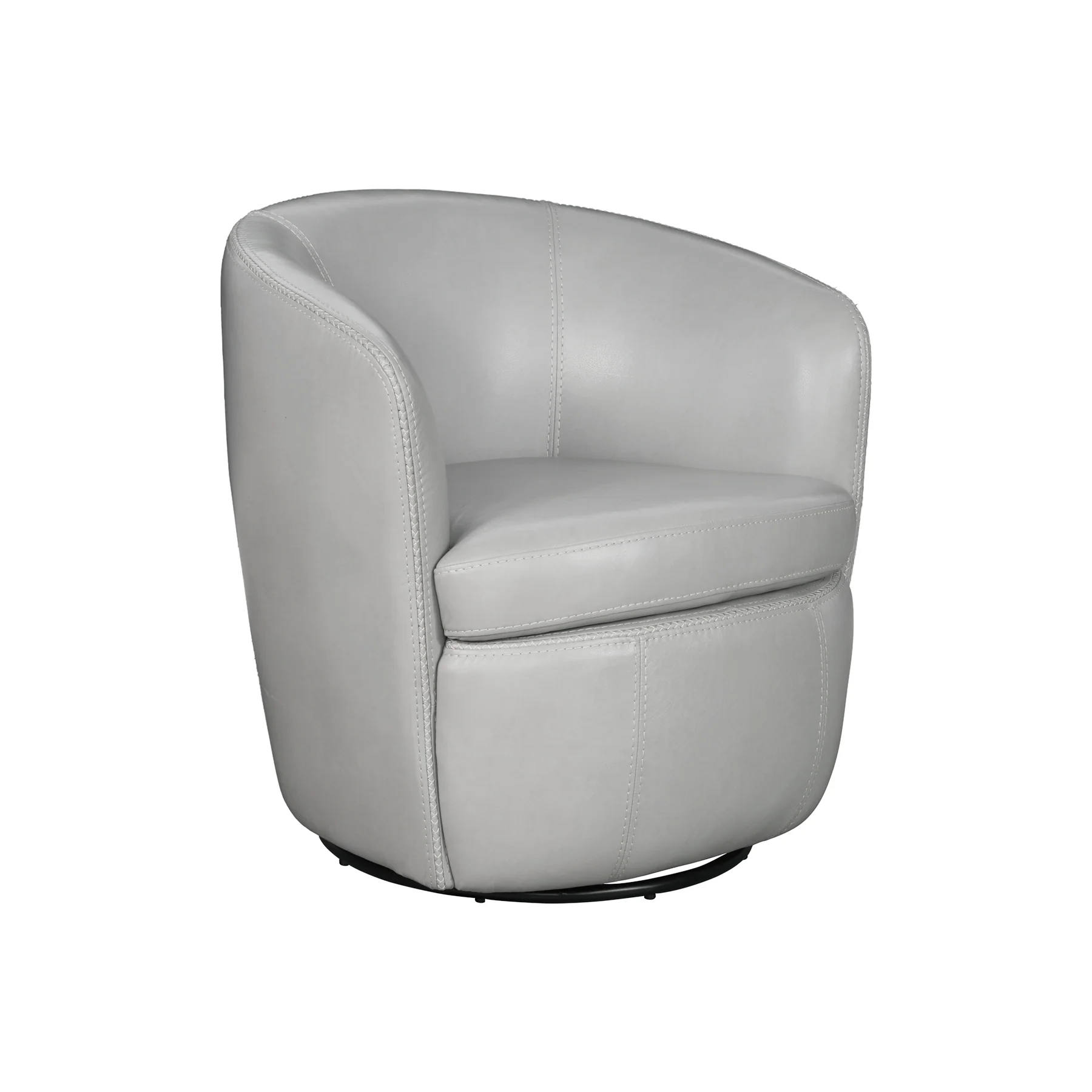 Parker Living Barolo - Steamboat Ice 100% Italian Leather Swivel Club Chair - Image 2