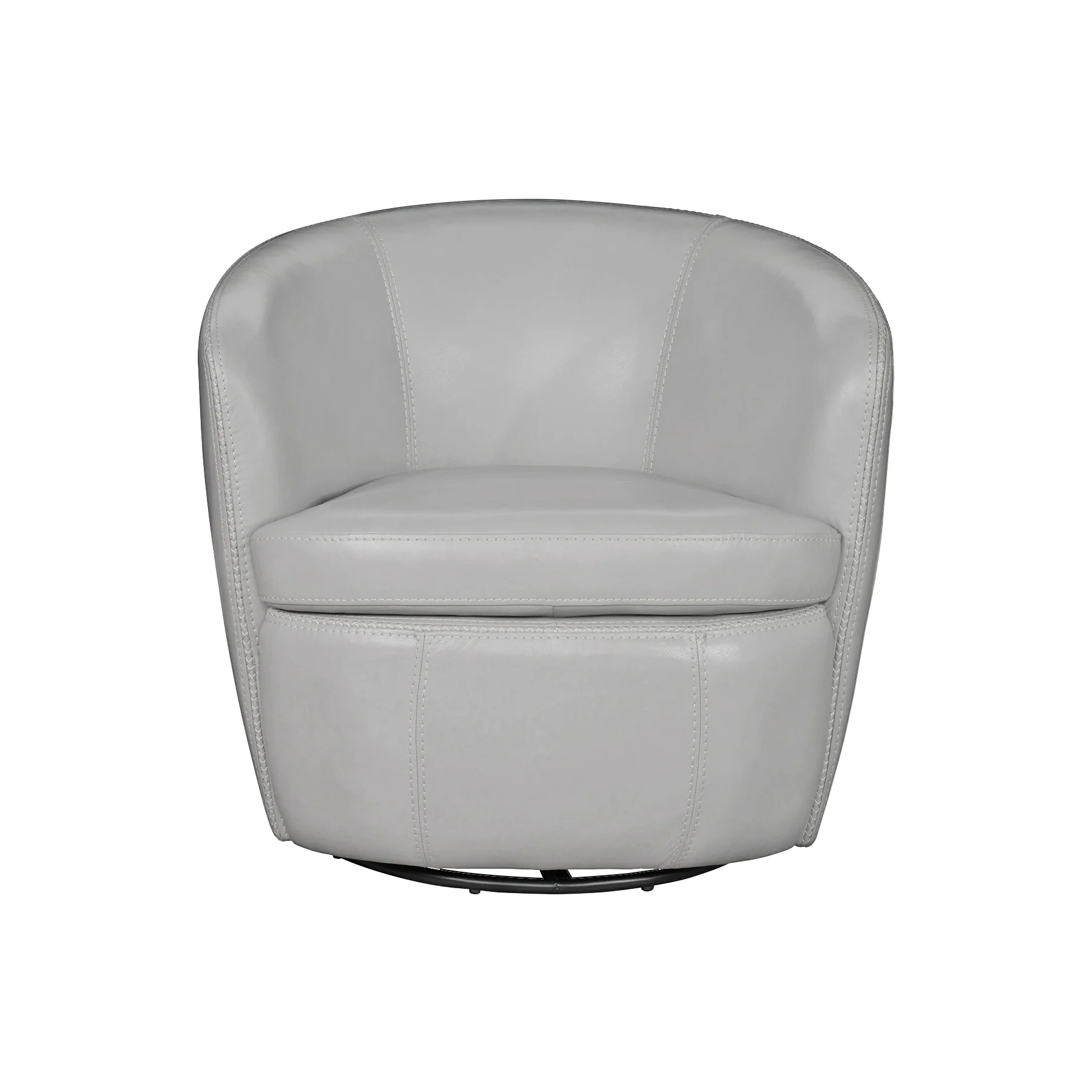 Parker Living Barolo - Steamboat Ice 100% Italian Leather Swivel Club Chair - Image 5