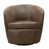 Parker Living Barolo - Vintage Brown 100% Italian Leather Swivel Club Chair - Image 5