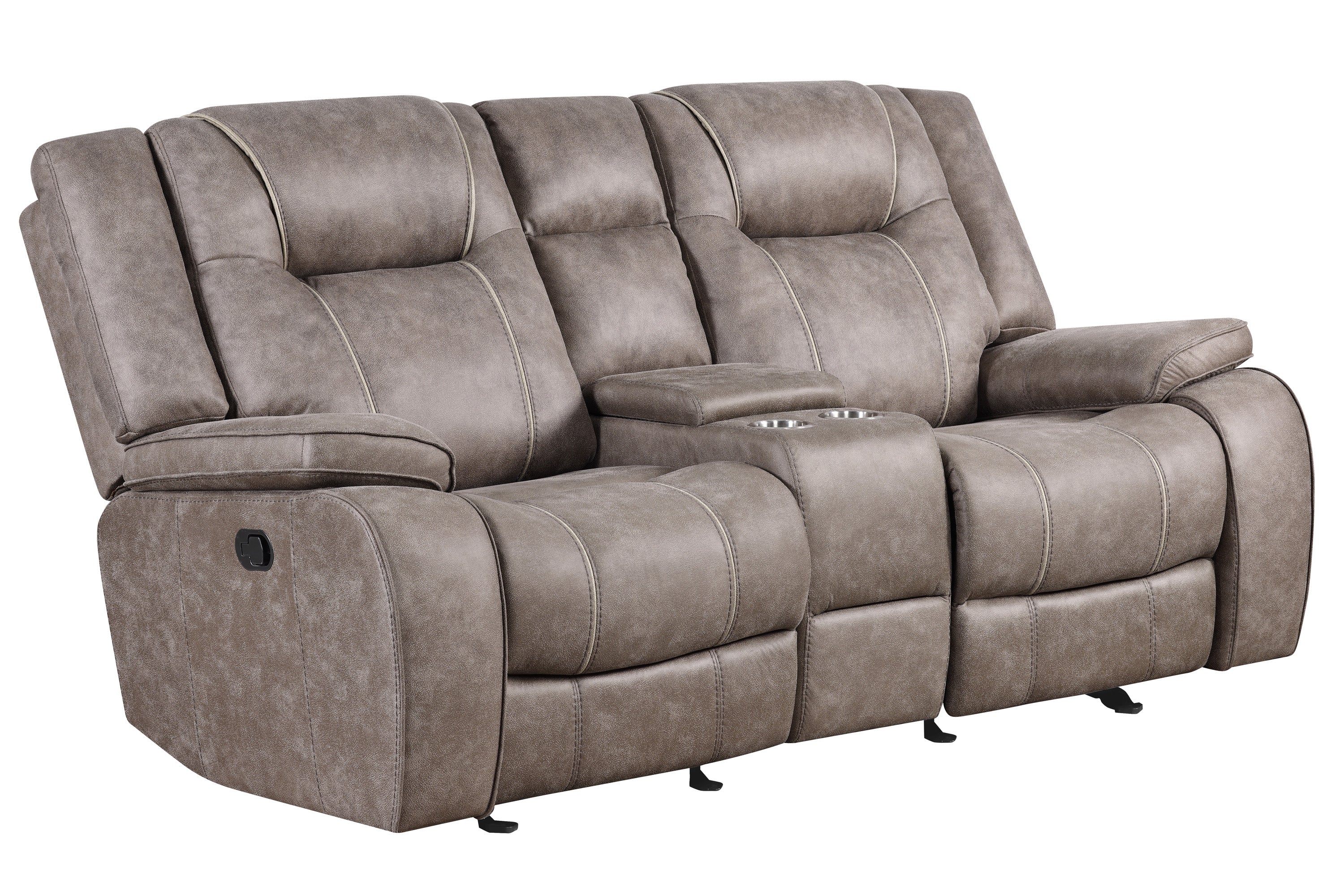 Parker Living Blake - Desert Taupe Reclining Console Loveseat - Image 2