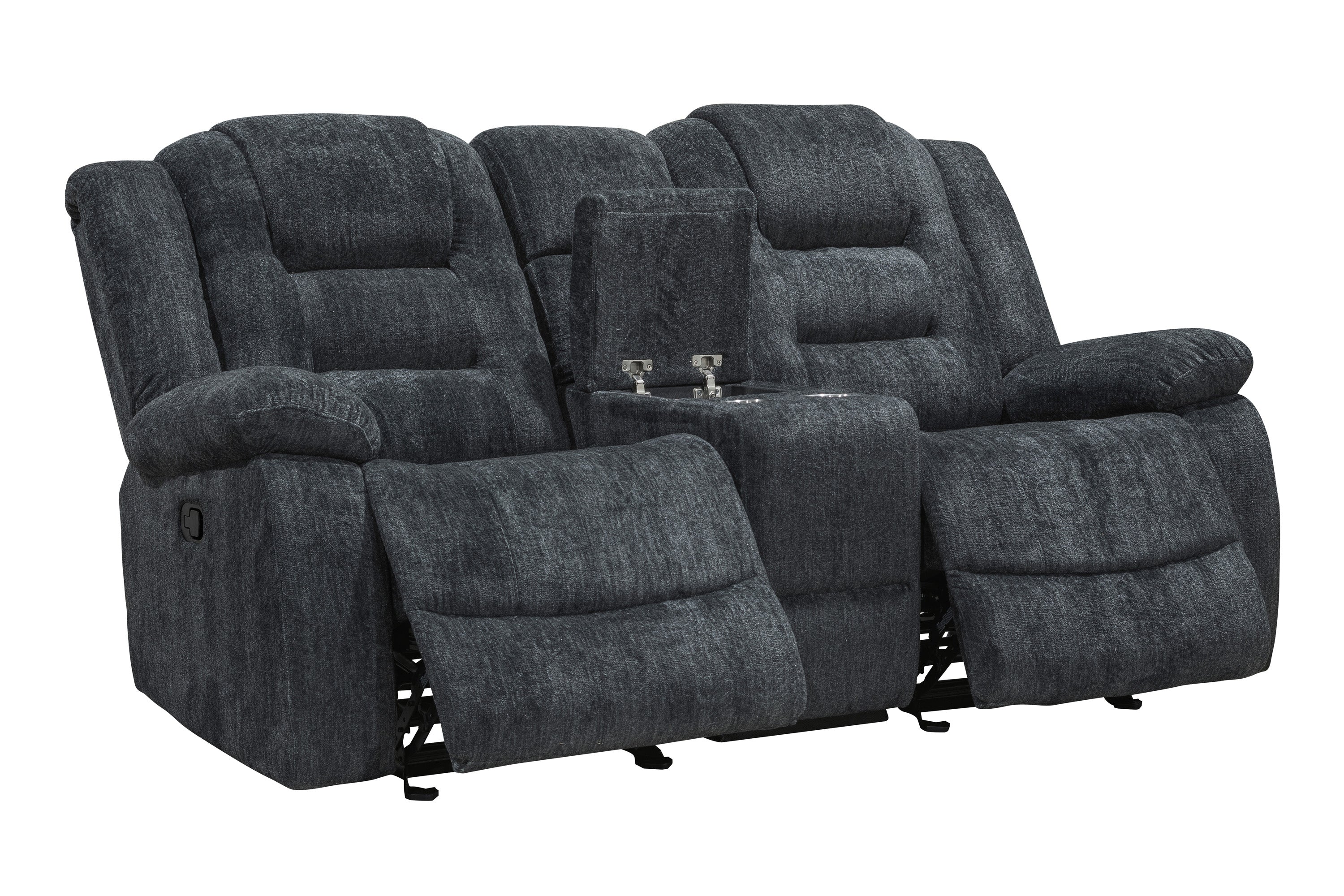 Parker Living Bolton - Misty Storm Glider Reclining Console Loveseat - Image 4