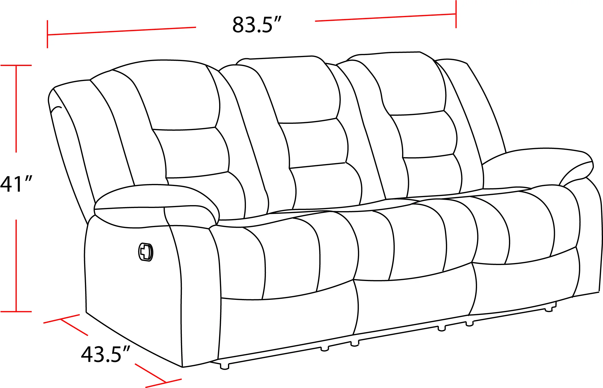 Parker Living Bolton - Misty Storm Manual Reclining Sofa - Image 5