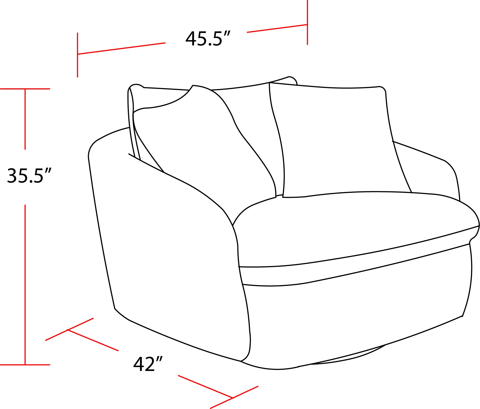 Parker Living Boomer - Dove Grey Large Swivel Chair with 2 Toss Pillows - Image 5