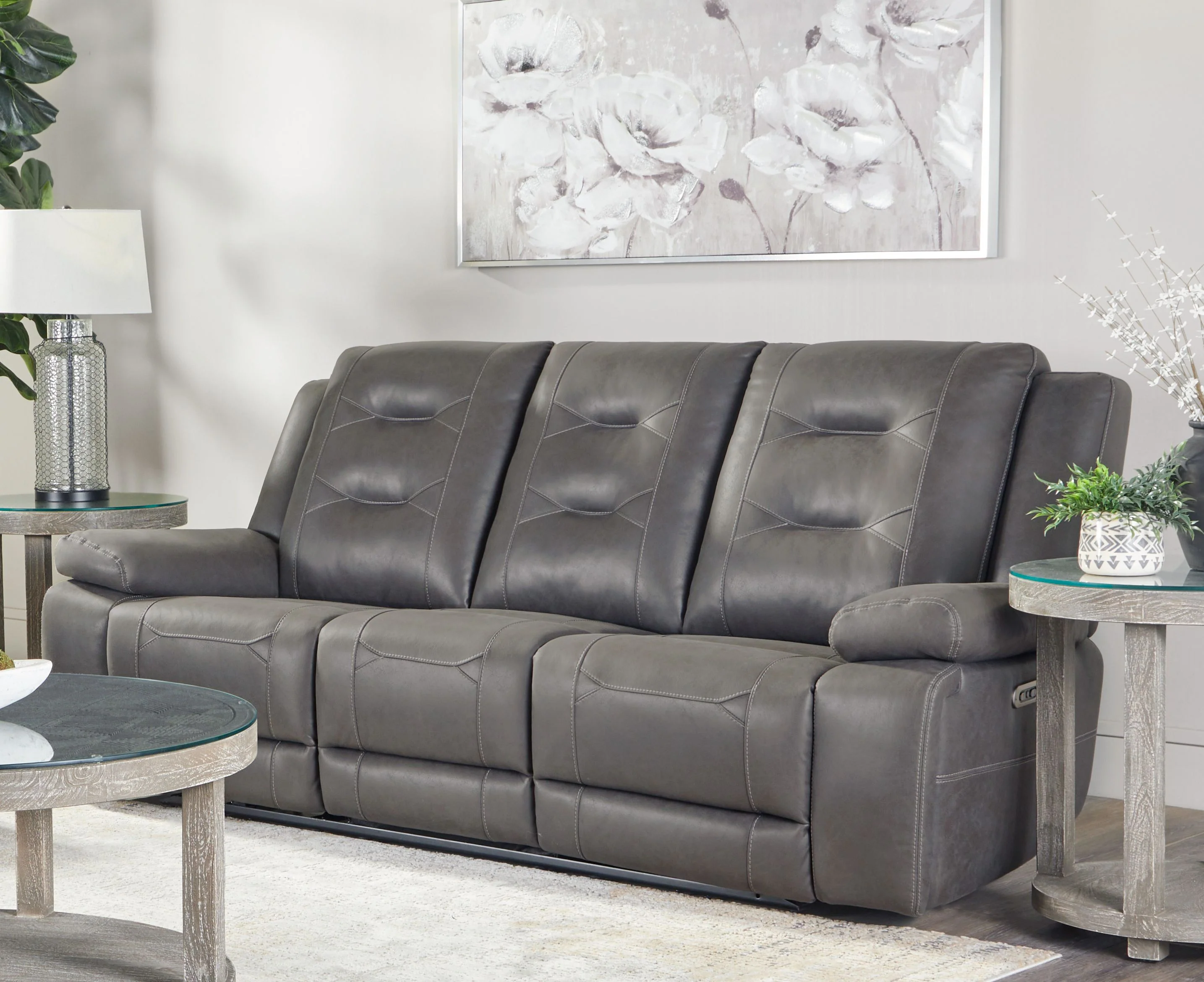 Parker Living Caldwell - Tahoe Charcoal Power Reclining Sofa and Loveseat - Image 4