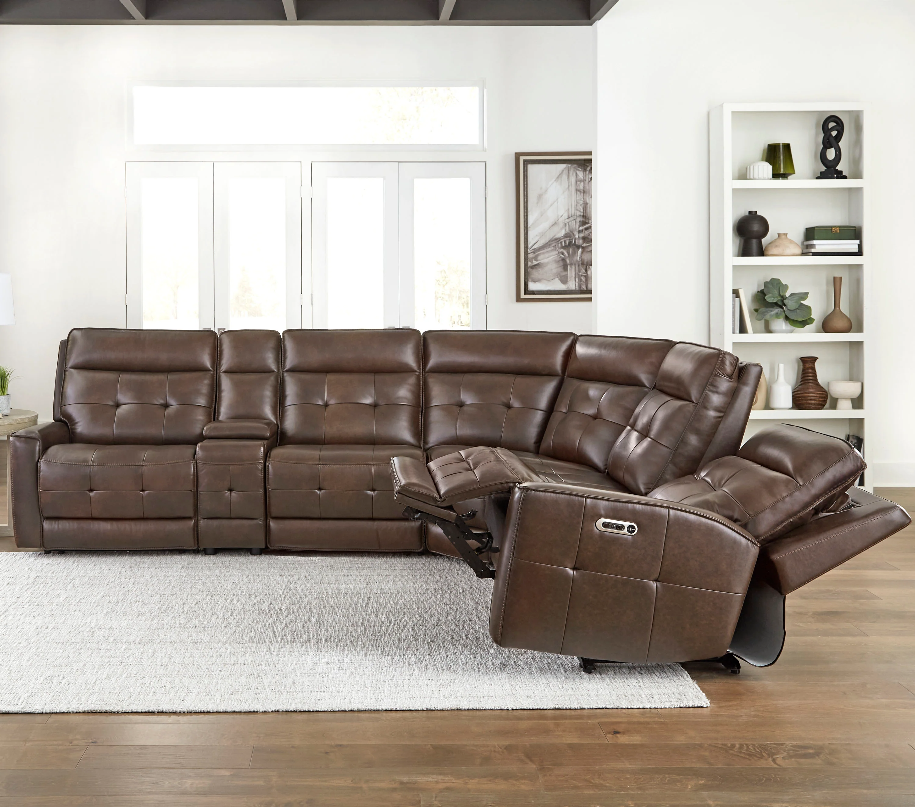 Parker Living Canterbury - Acorn 6 Piece Zero Gravity Modular Power Reclining Sectional - Image 3