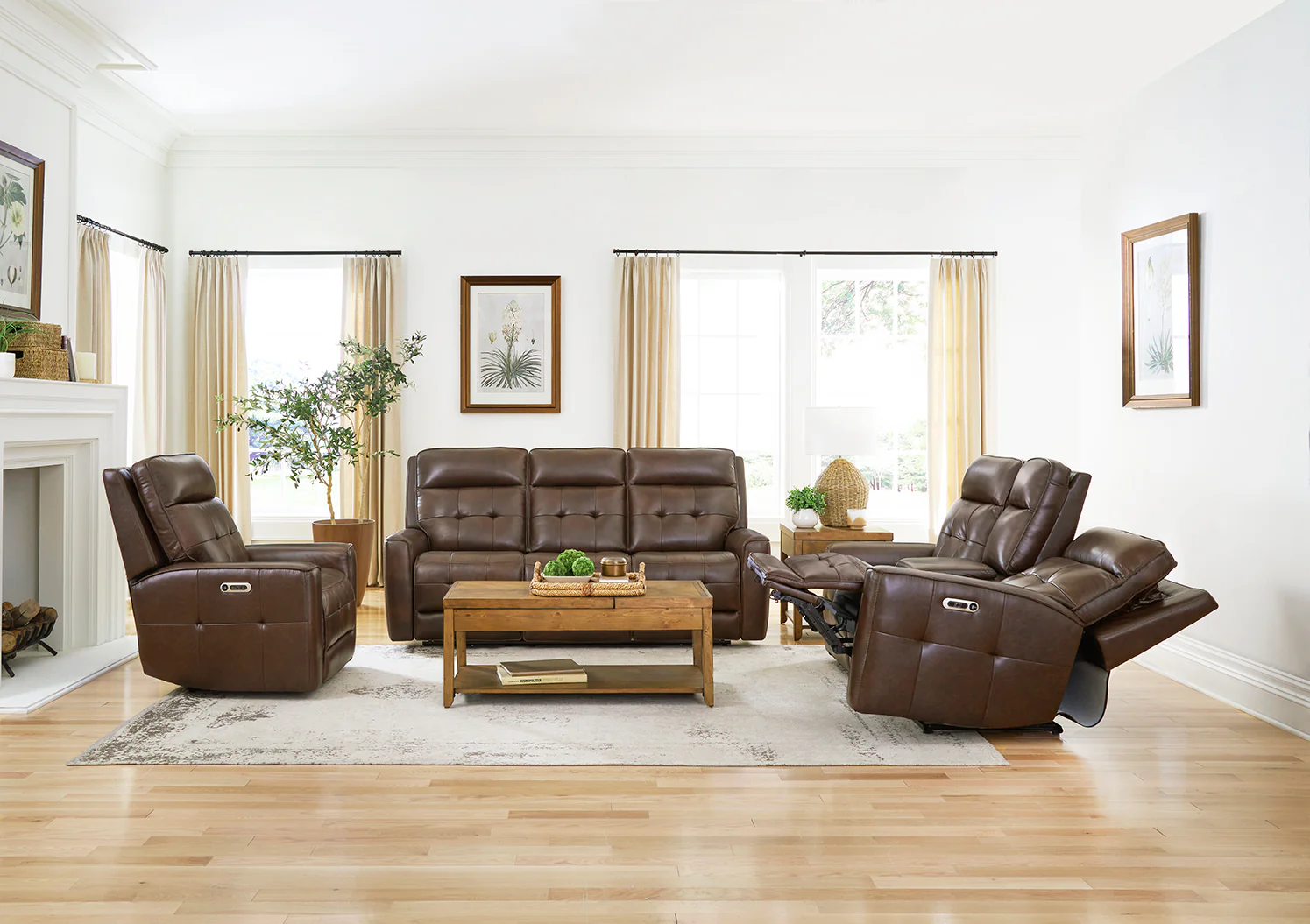 Parker Living Canterbury - Acorn Power Reclining Zero Gravity Sofa Loveseat and Recliner - Image 4