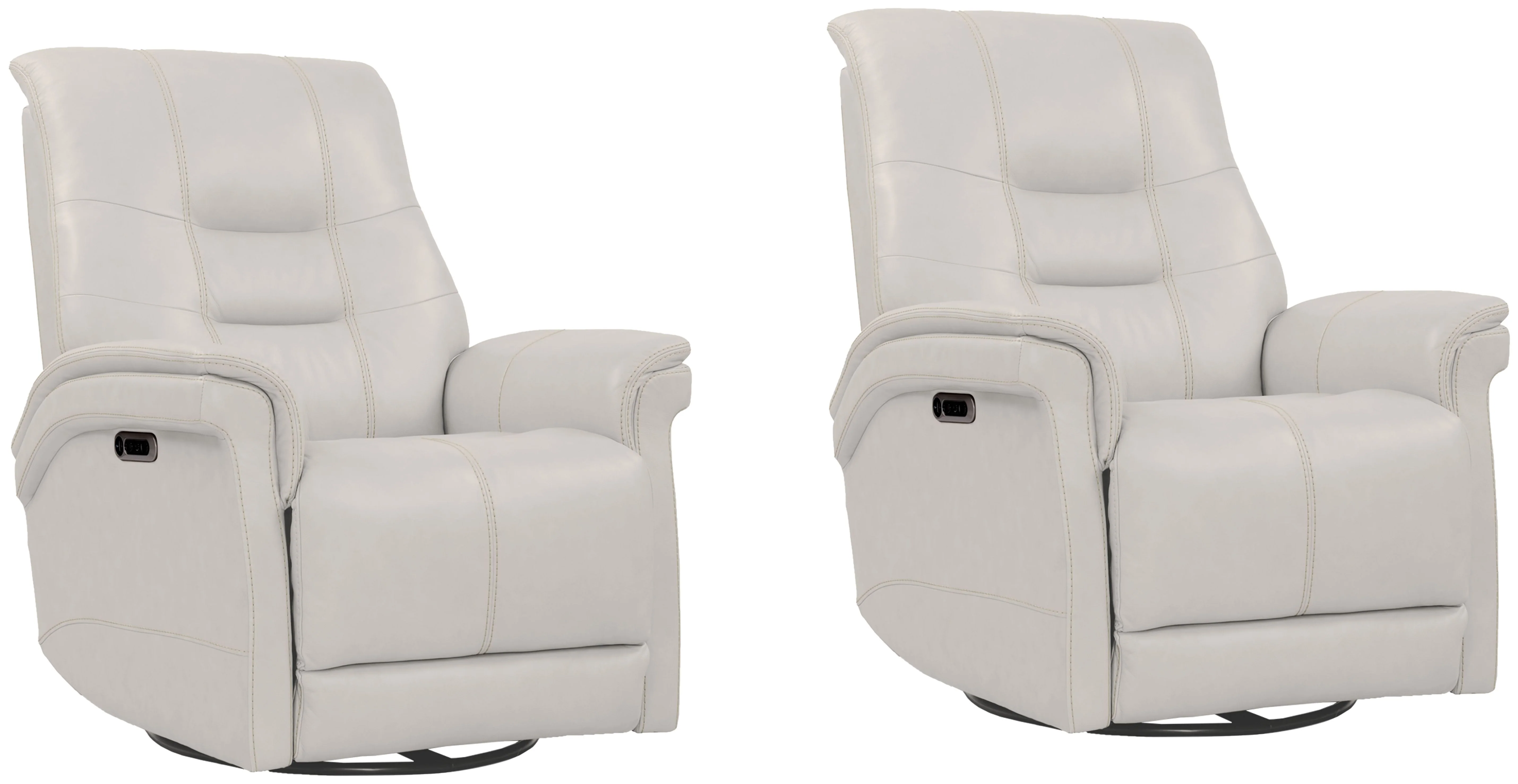 Parker Living Carnegie - Verona Ivory - Powered By Freemotion Cordless Power Swivel Glider Recliner Two Pack - Image 2