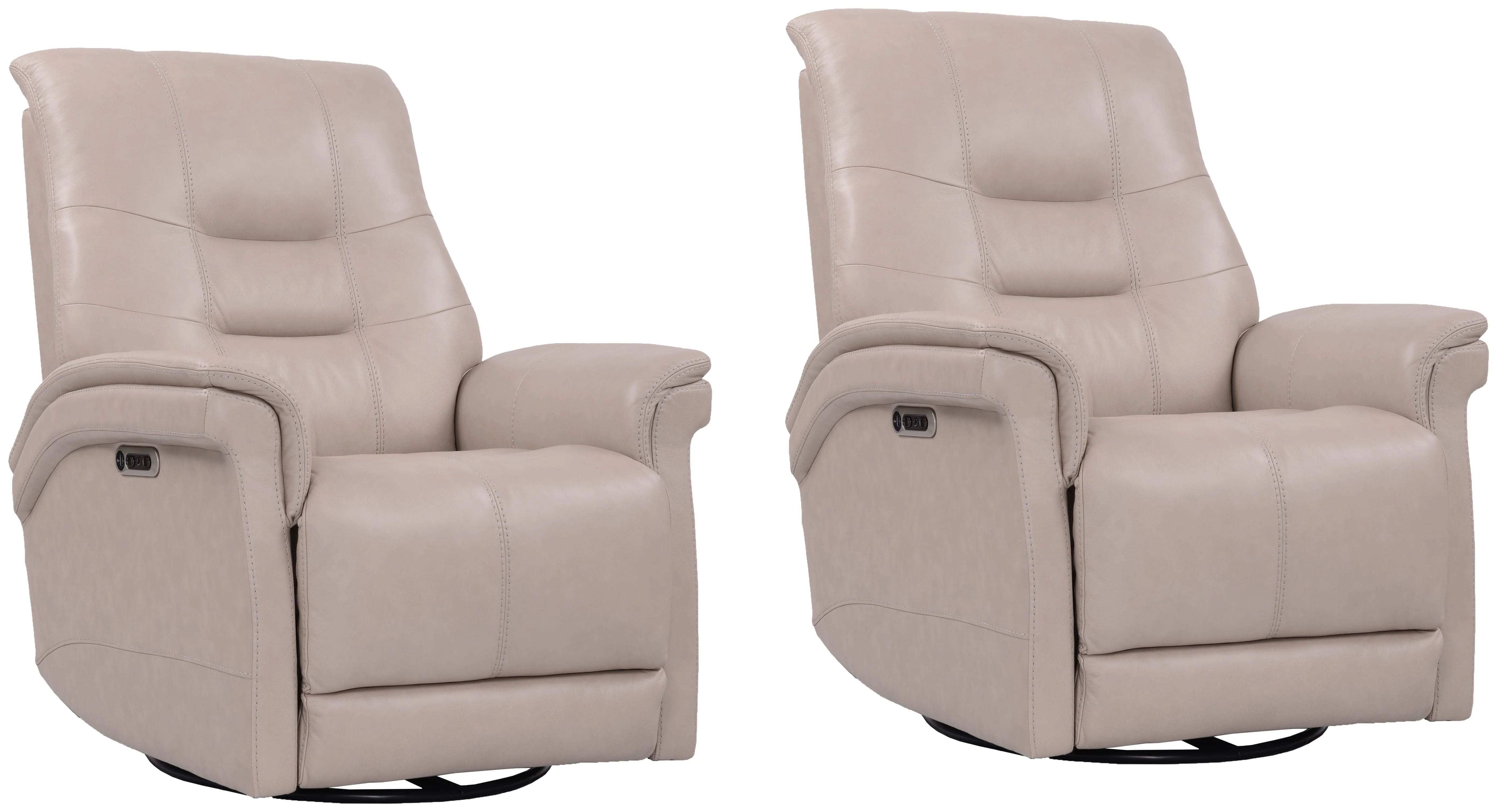 Parker Living Carnegie - Verona Linen - Powered By Freemotion Cordless Power Swivel Glider Recliner Two Pack - Image 2