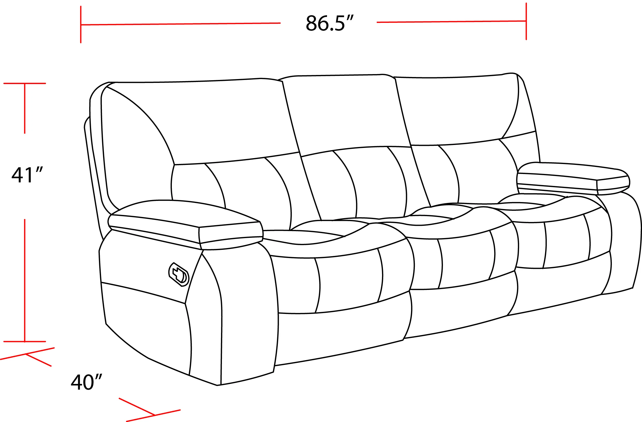 Parker Living Chapman - Kona Manual Reclining Sofa Loveseat and Recliner - MCHA-321-KON - Image 13