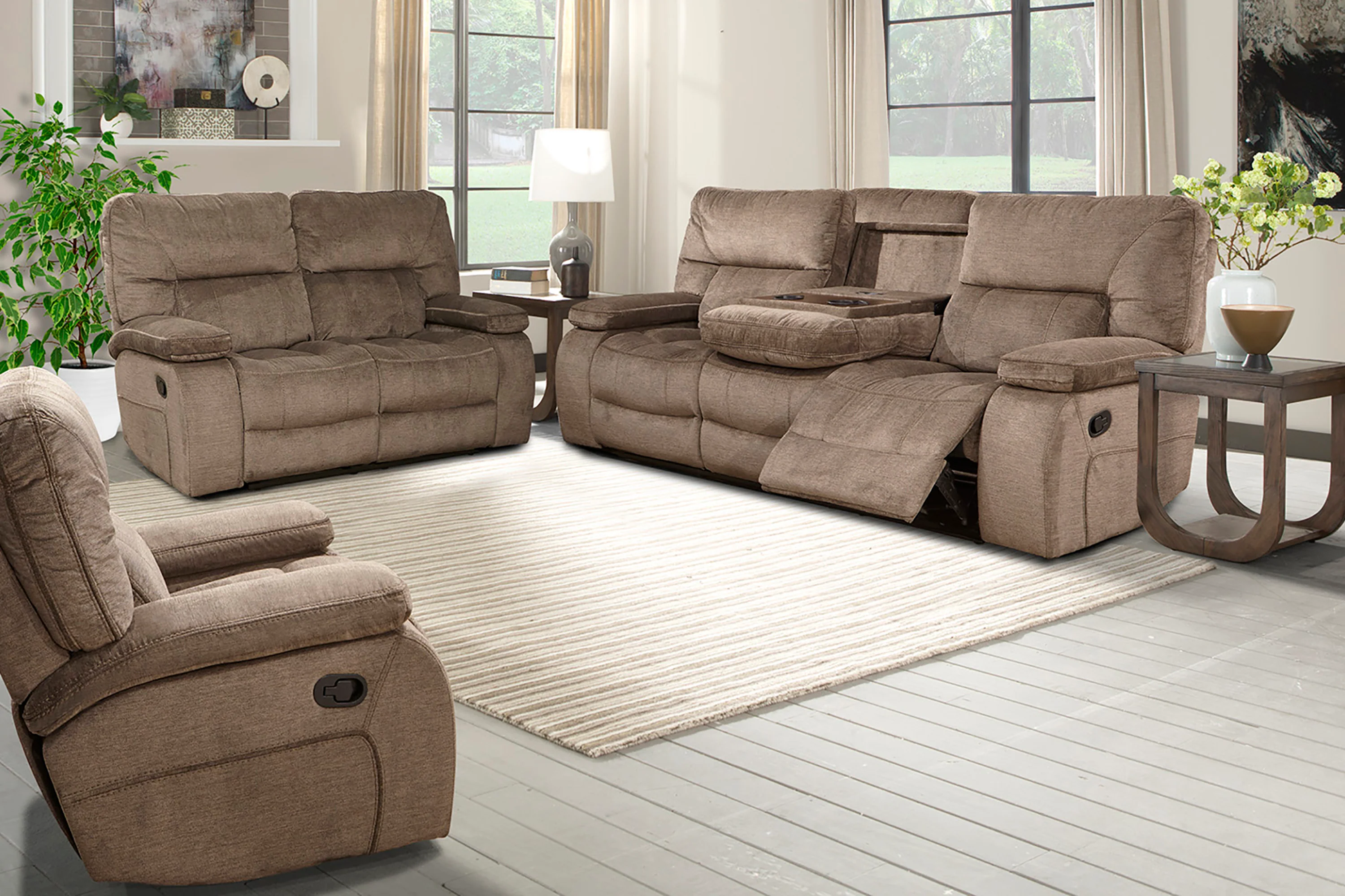 Parker Living Chapman - Kona Manual Reclining Sofa Loveseat and Recliner - MCHA-421-KON - Image 3