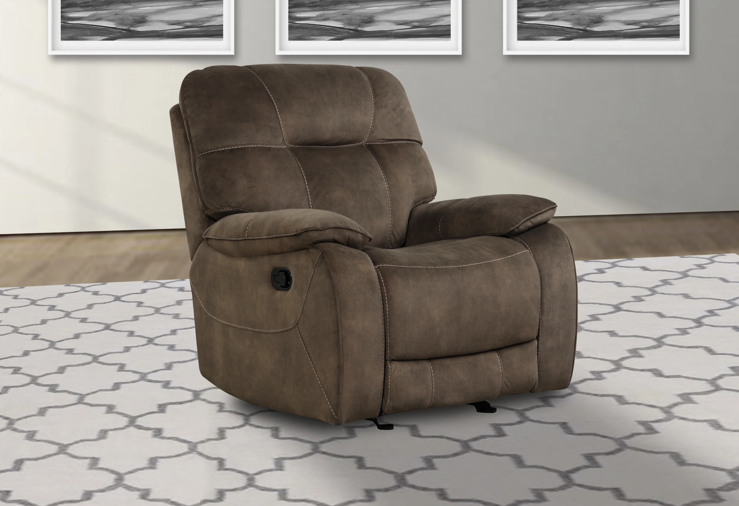 Parker Living Cooper - Shadow Brown Manual Reclining Sofa and Loveseat - Image 4