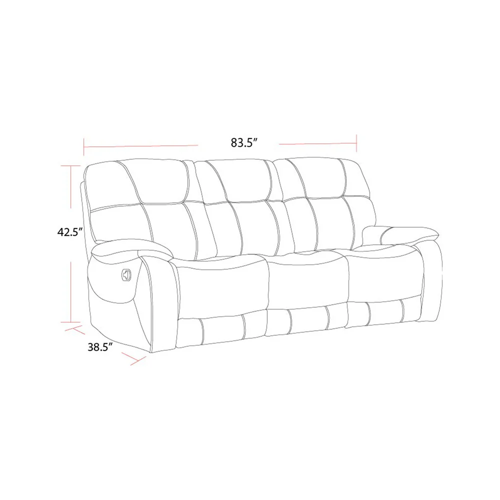 Parker Living Cooper - Shadow Brown Manual Reclining Sofa and Loveseat - Image 5