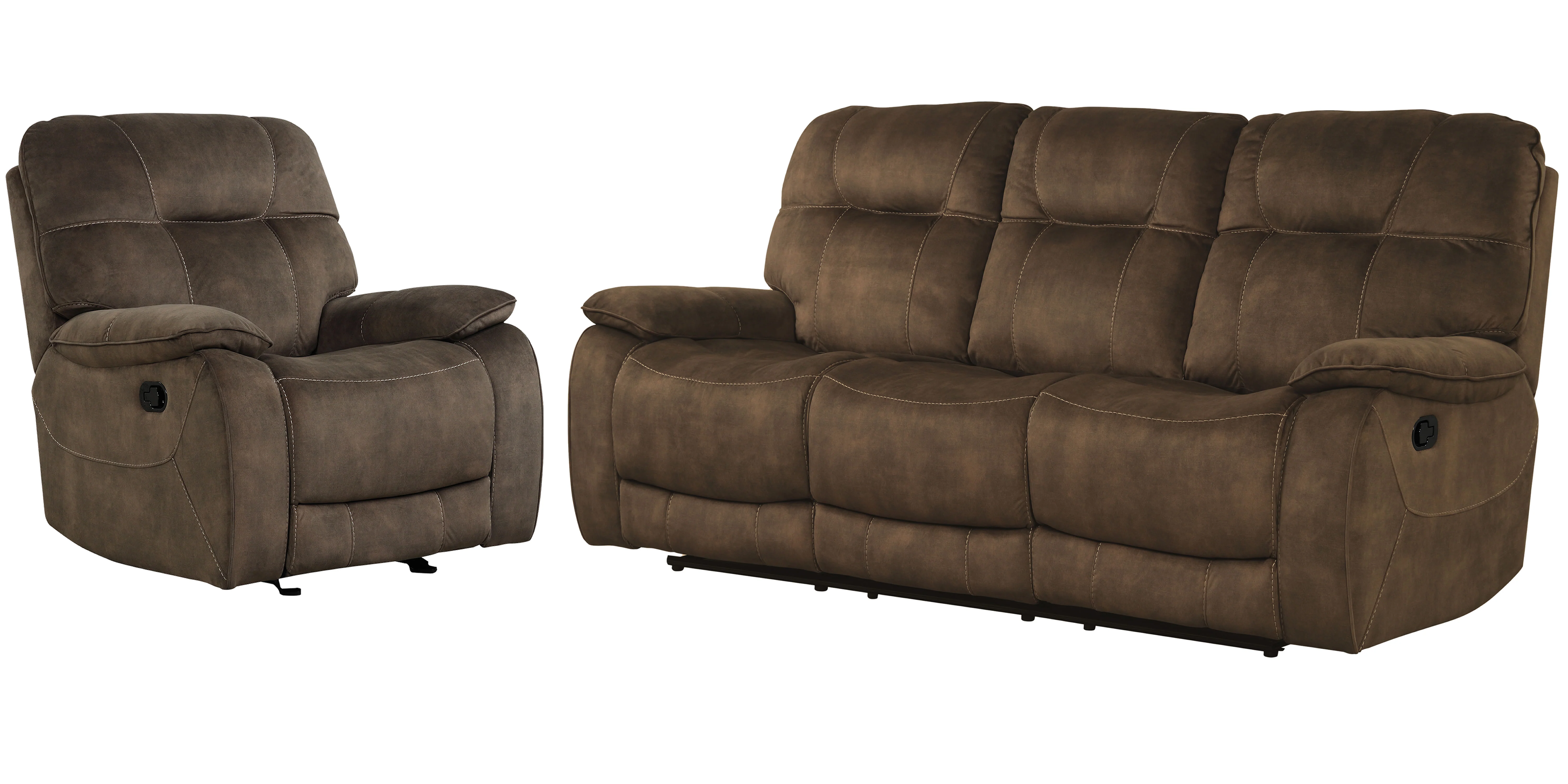 Parker Living Cooper - Shadow Brown Manual Reclining Sofa and Recliner - Image 2
