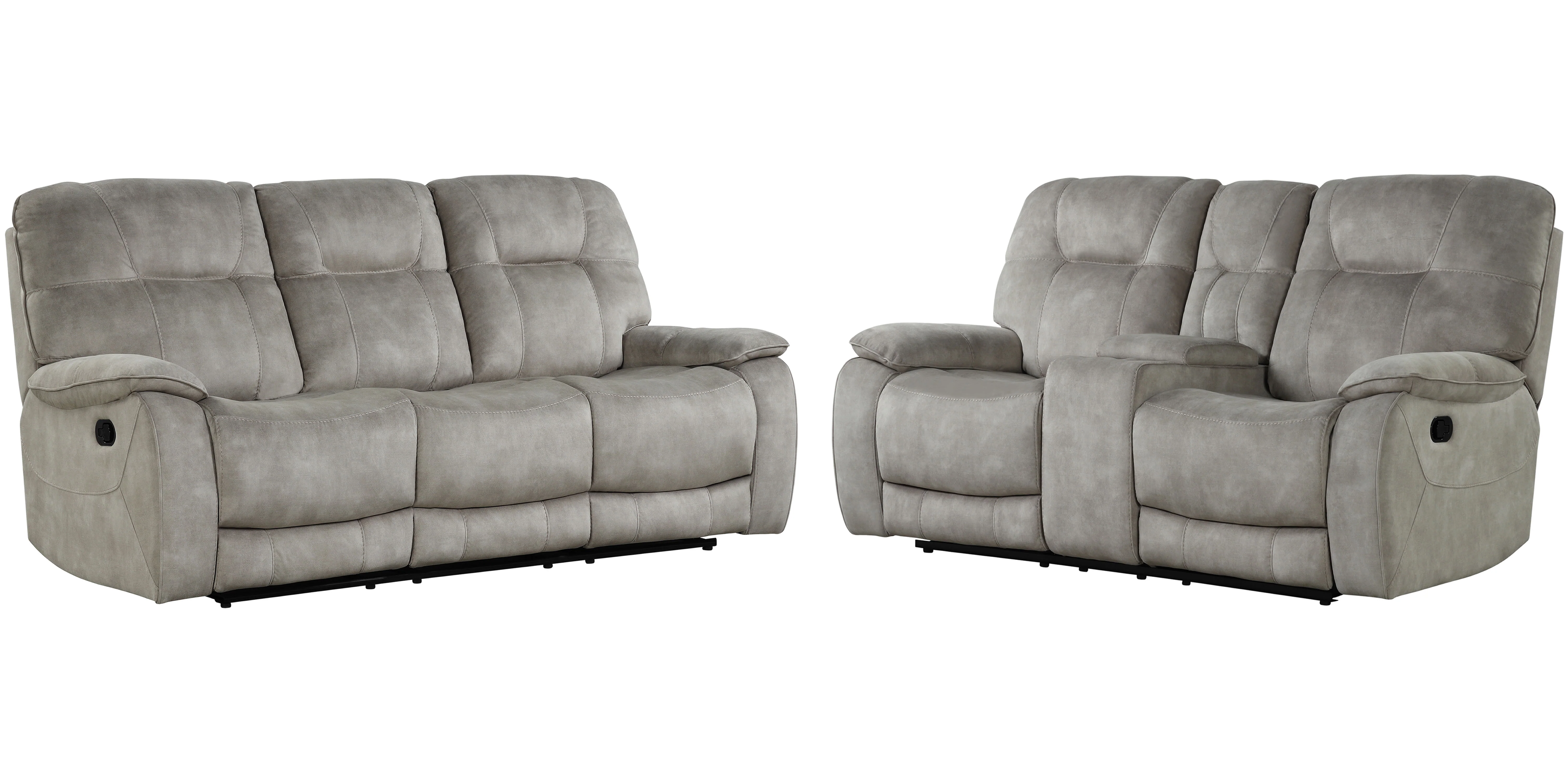 Parker Living Cooper - Shadow Natural Manual Reclining Sofa and Loveseat - Image 2