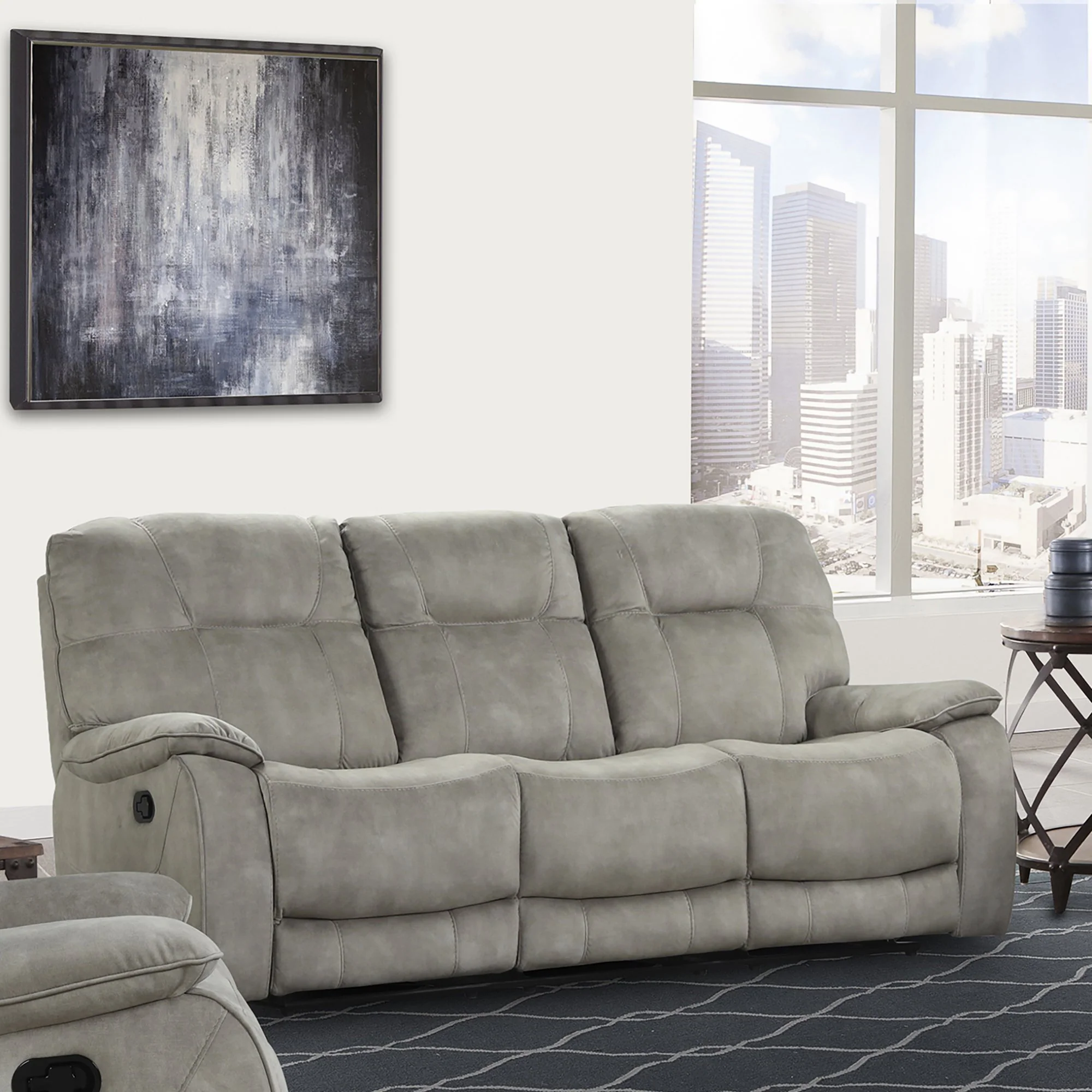 Parker Living Cooper - Shadow Natural Manual Reclining Sofa Loveseat and Recliner - Image 3