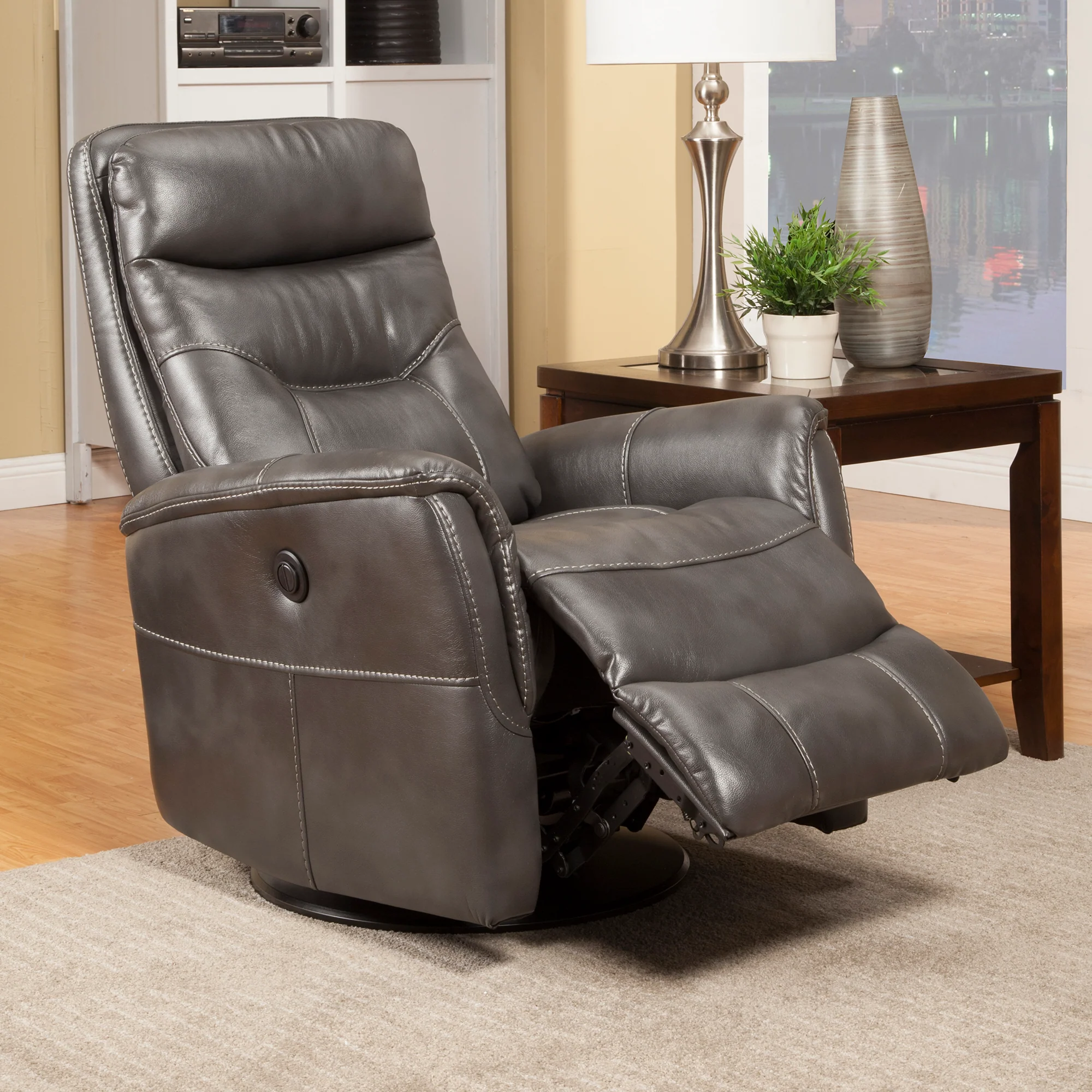 Parker Living Gemini - Flint Power Swivel Glider Recliner - Image 3