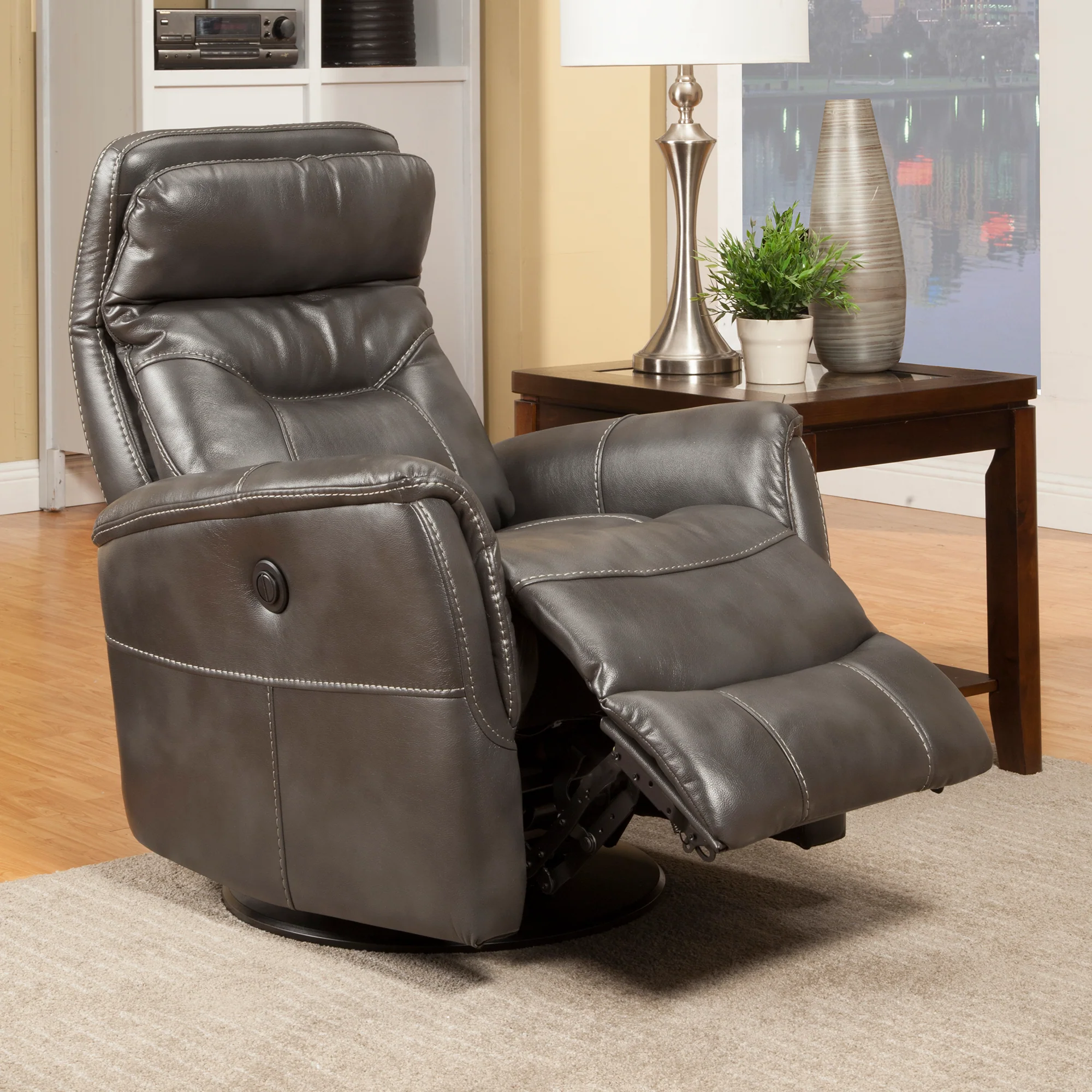 Parker Living Gemini - Flint Power Swivel Glider Recliner - Image 4