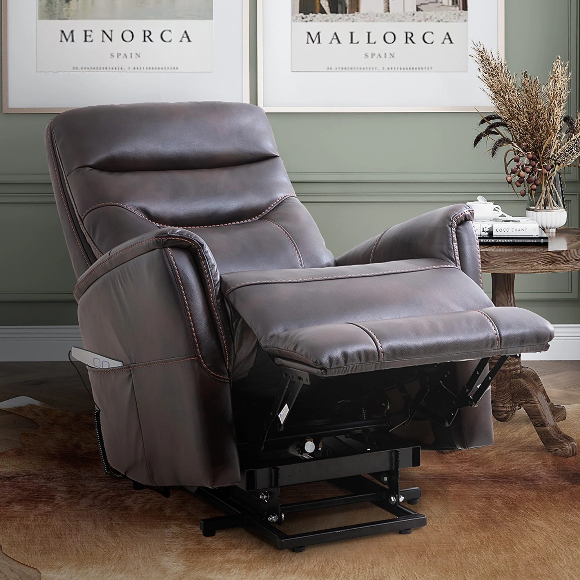 Parker Living Gemini - Truffle Power Lift Recliner with Articulating Headrest - Image 3