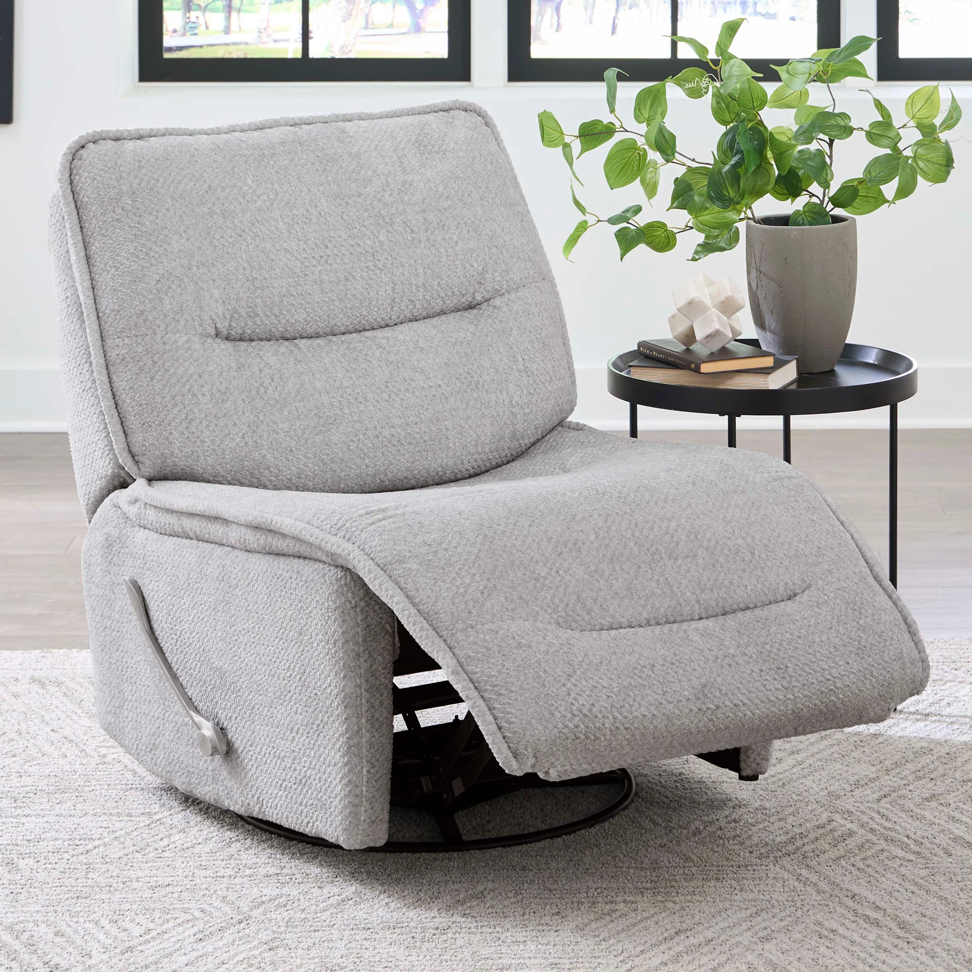 Parker Living Leo - Silver Fox Armless Recliner - Image 3