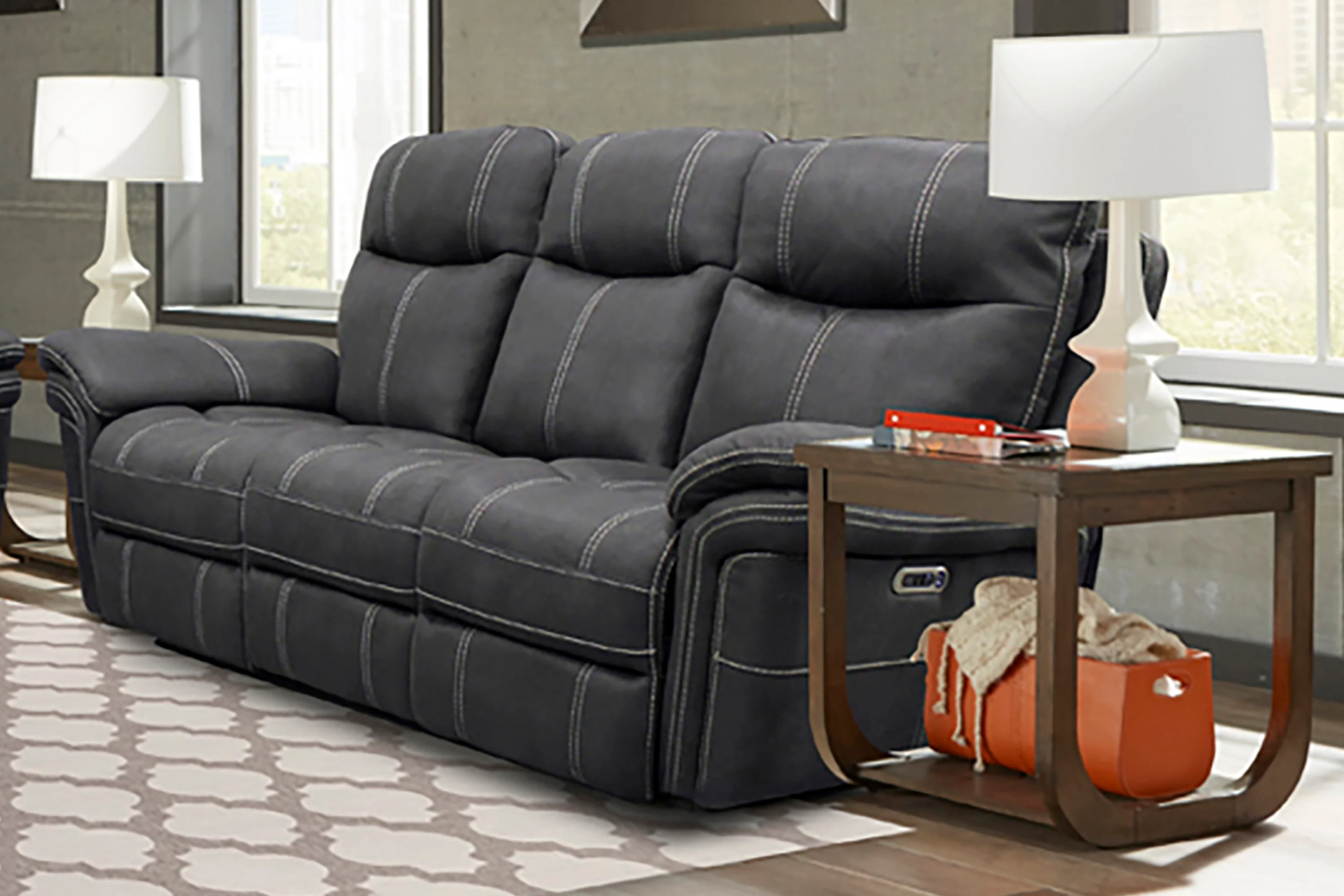 Parker Living Mason - Charcoal Power Reclining Sofa Loveseat and Recliner - Image 4