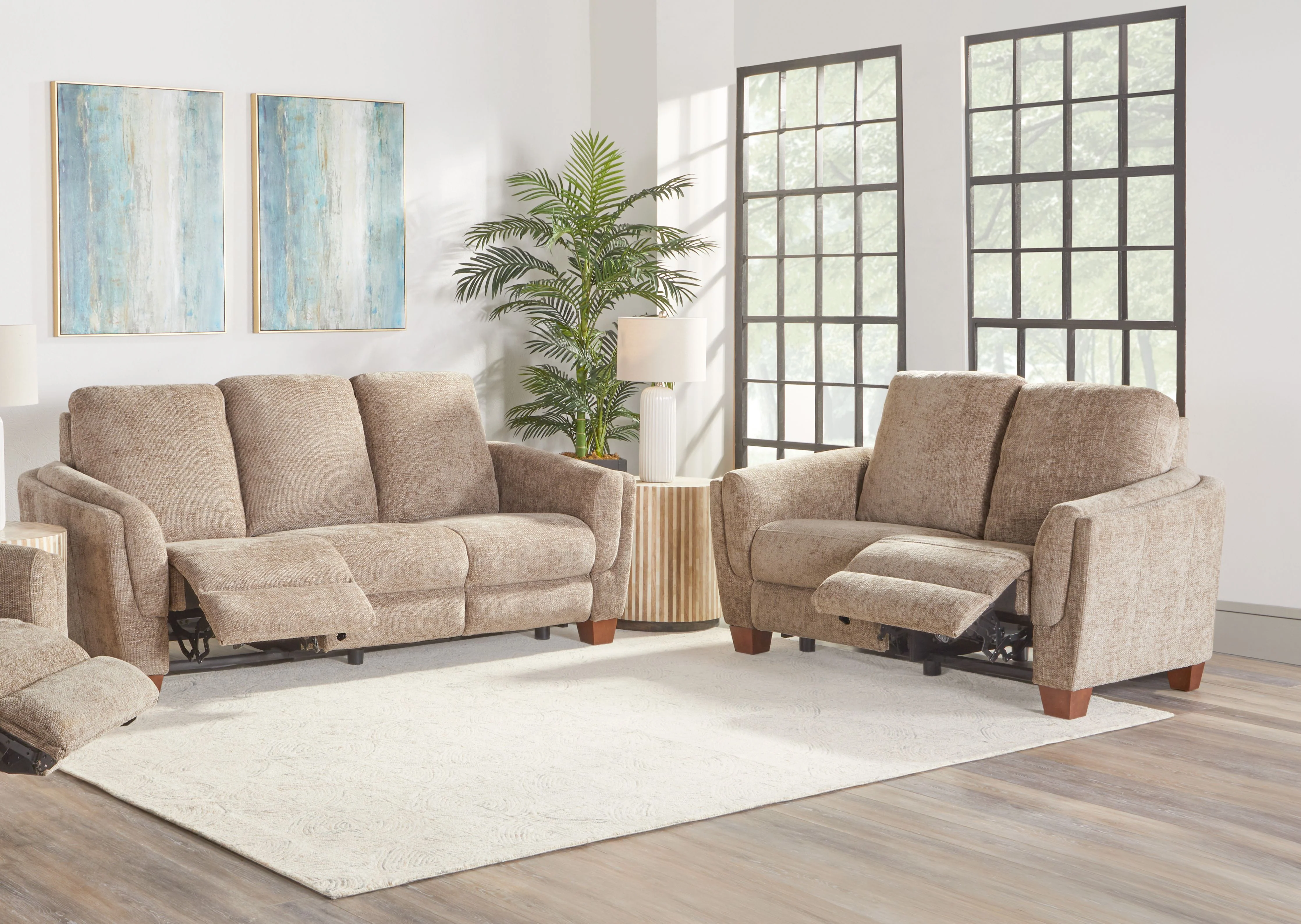 Parker Living Morehead - Biscotti Power Reclining Sofa and Loveseat - Image 3