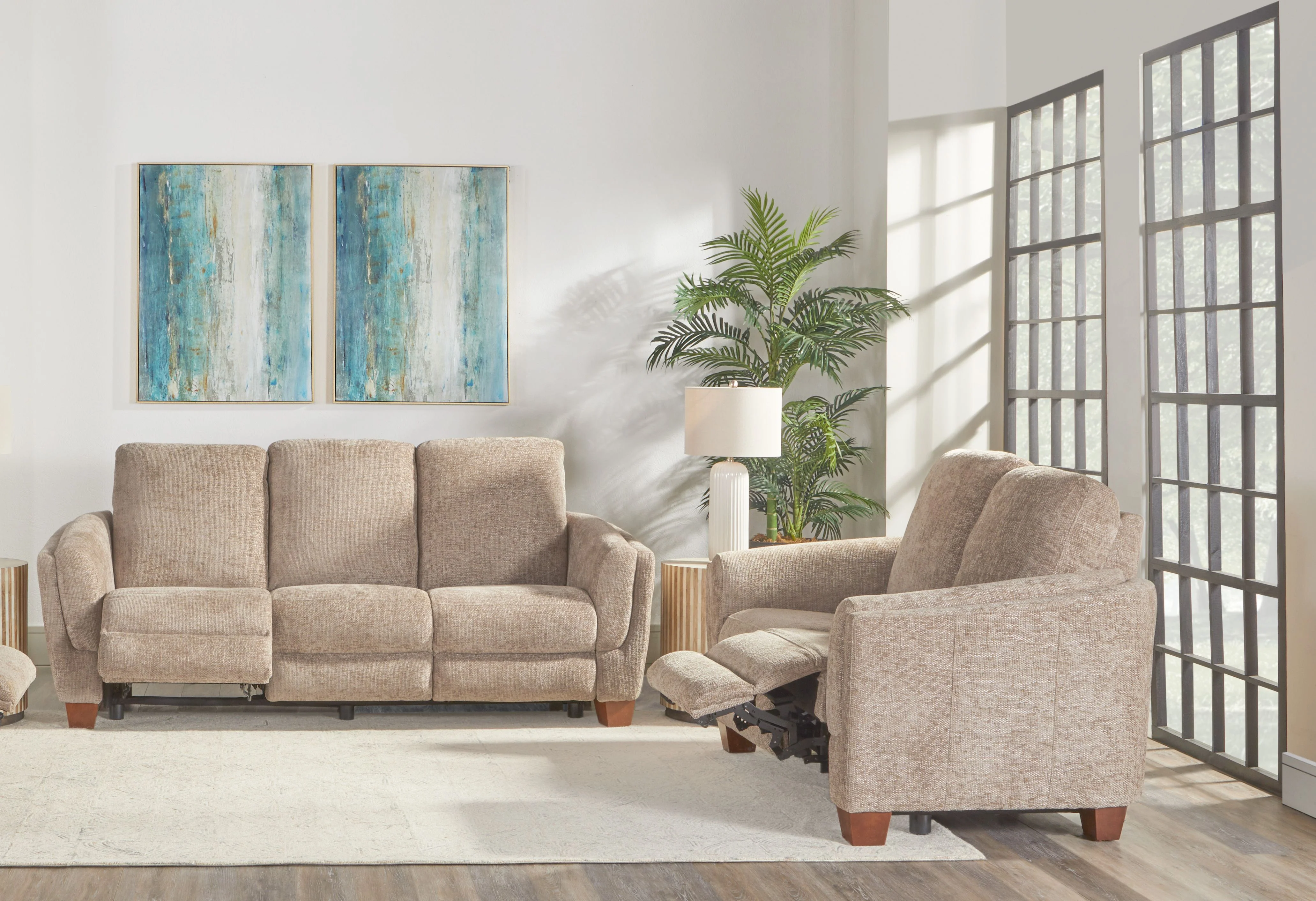 Parker Living Morehead - Biscotti Power Reclining Sofa and Loveseat - Image 7