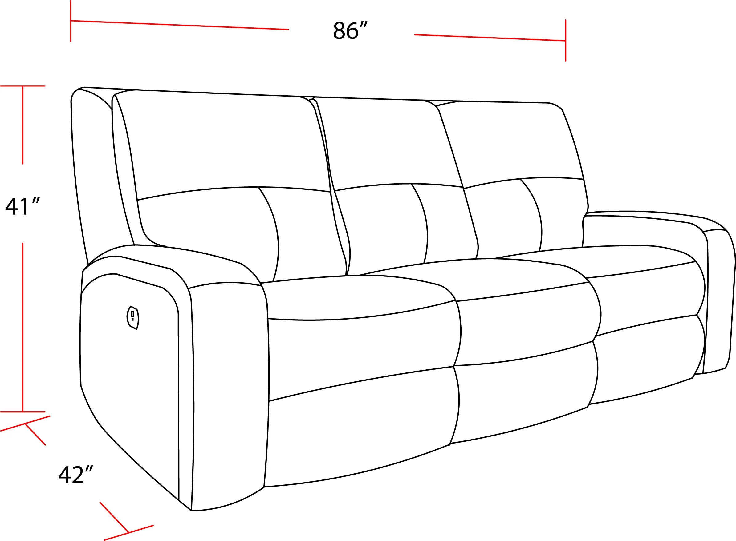 Parker Living Polaris - Bizmark Grey Power Reclining Sofa and Recliner - Image 6