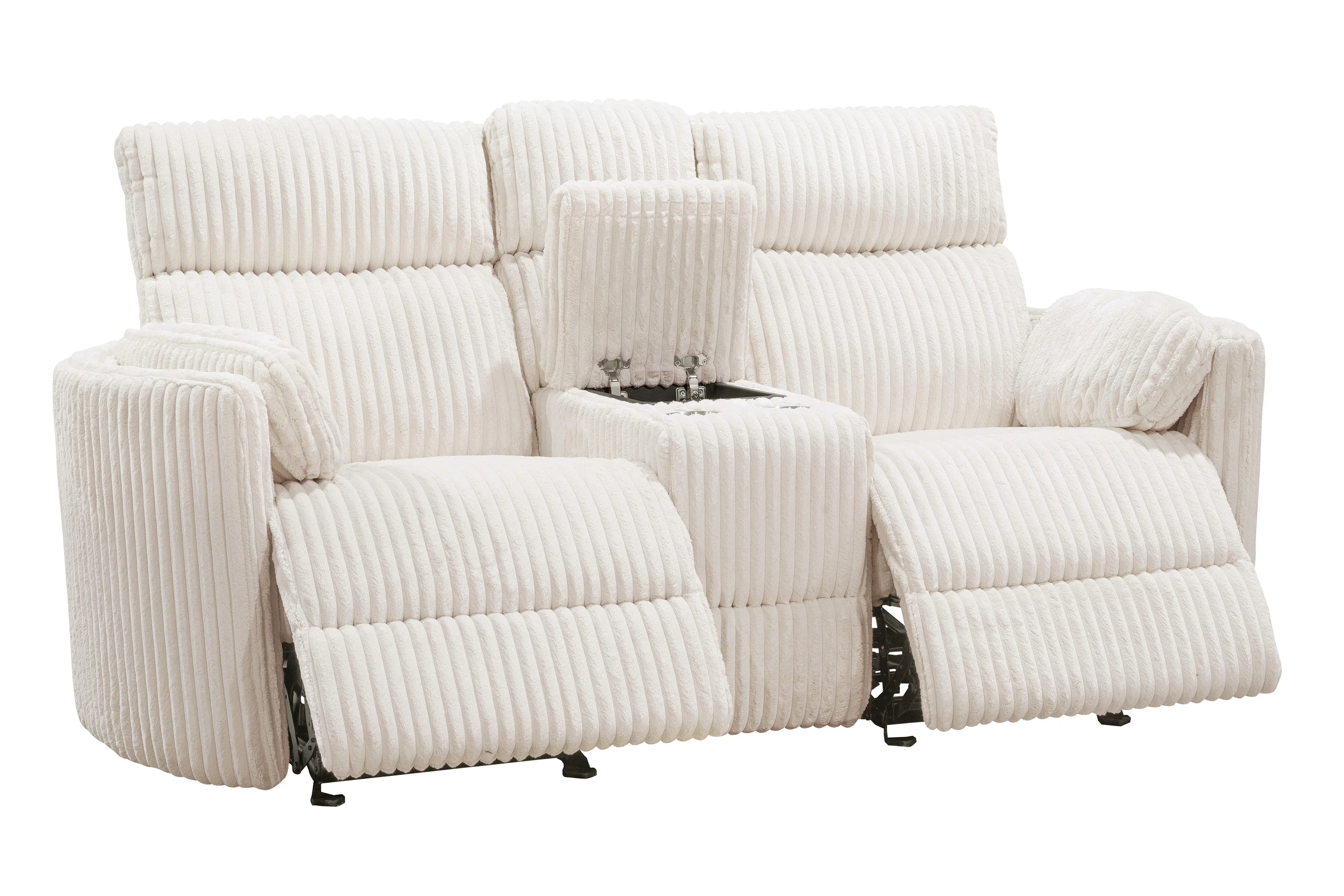 Parker Living Radius - Mega Ivory Power Glider Reclining Console Loveseat - Image 6
