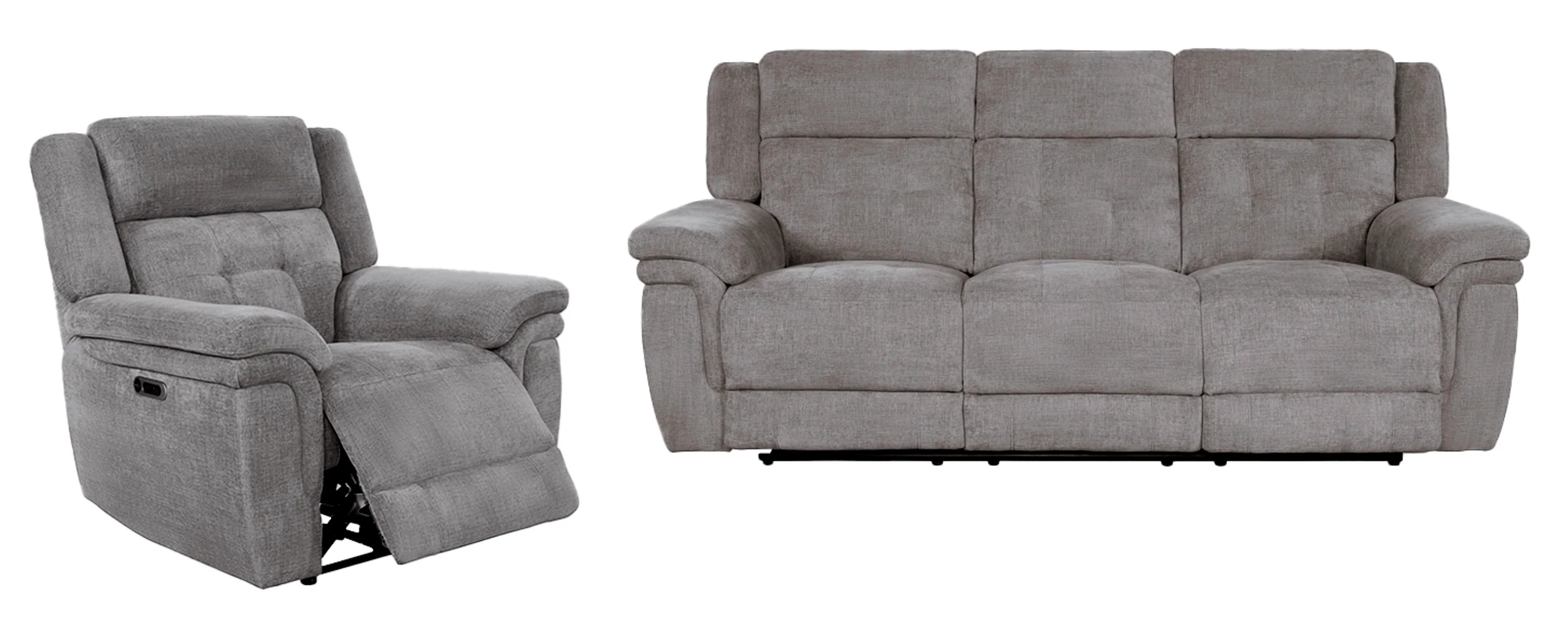 Parker Living Richland - Bristol Grey Power Reclining Sofa and Recliner - Image 2