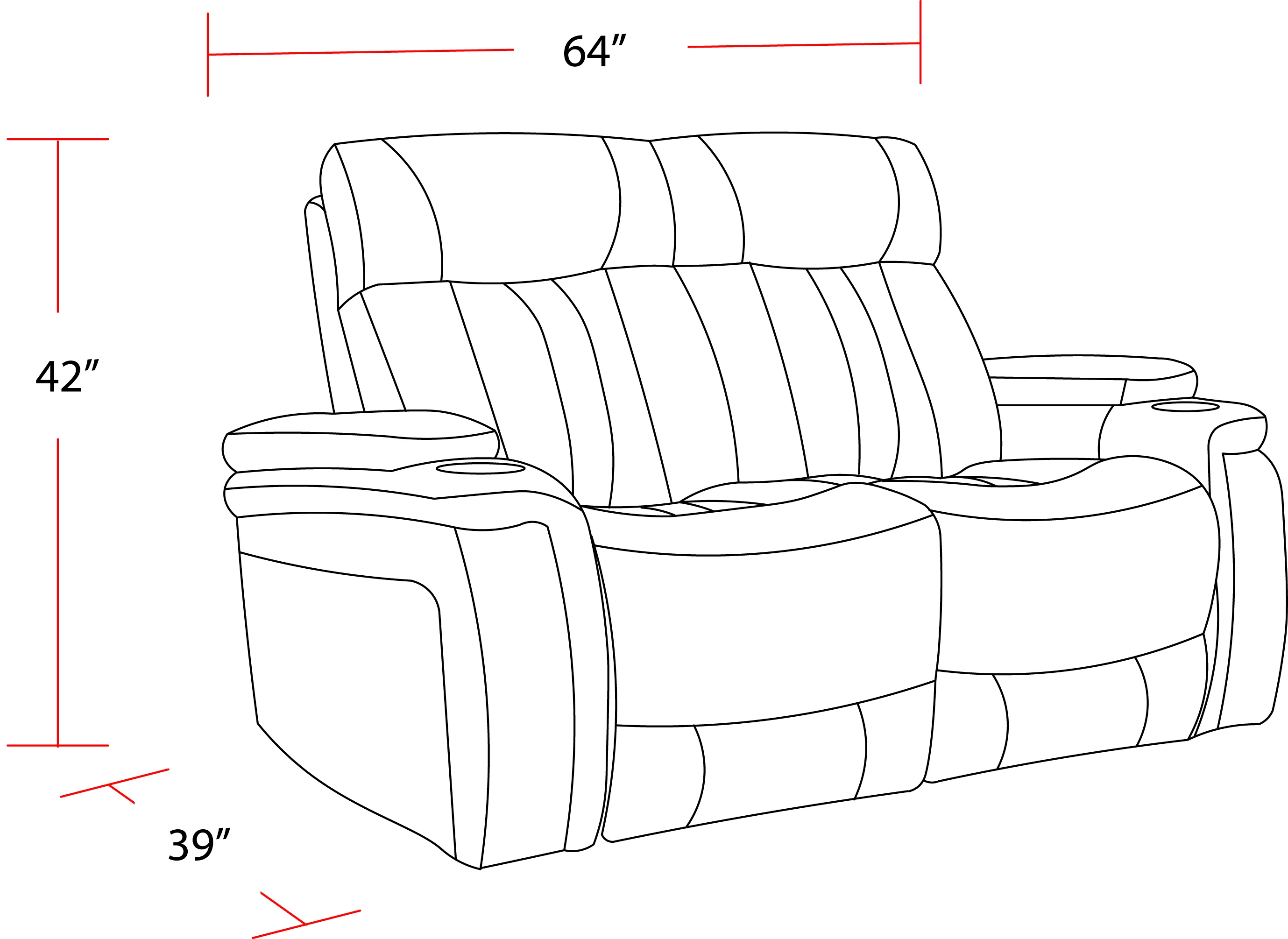 Parker Living Royce - Fantom Brown Power Reclining Loveseat - Image 6