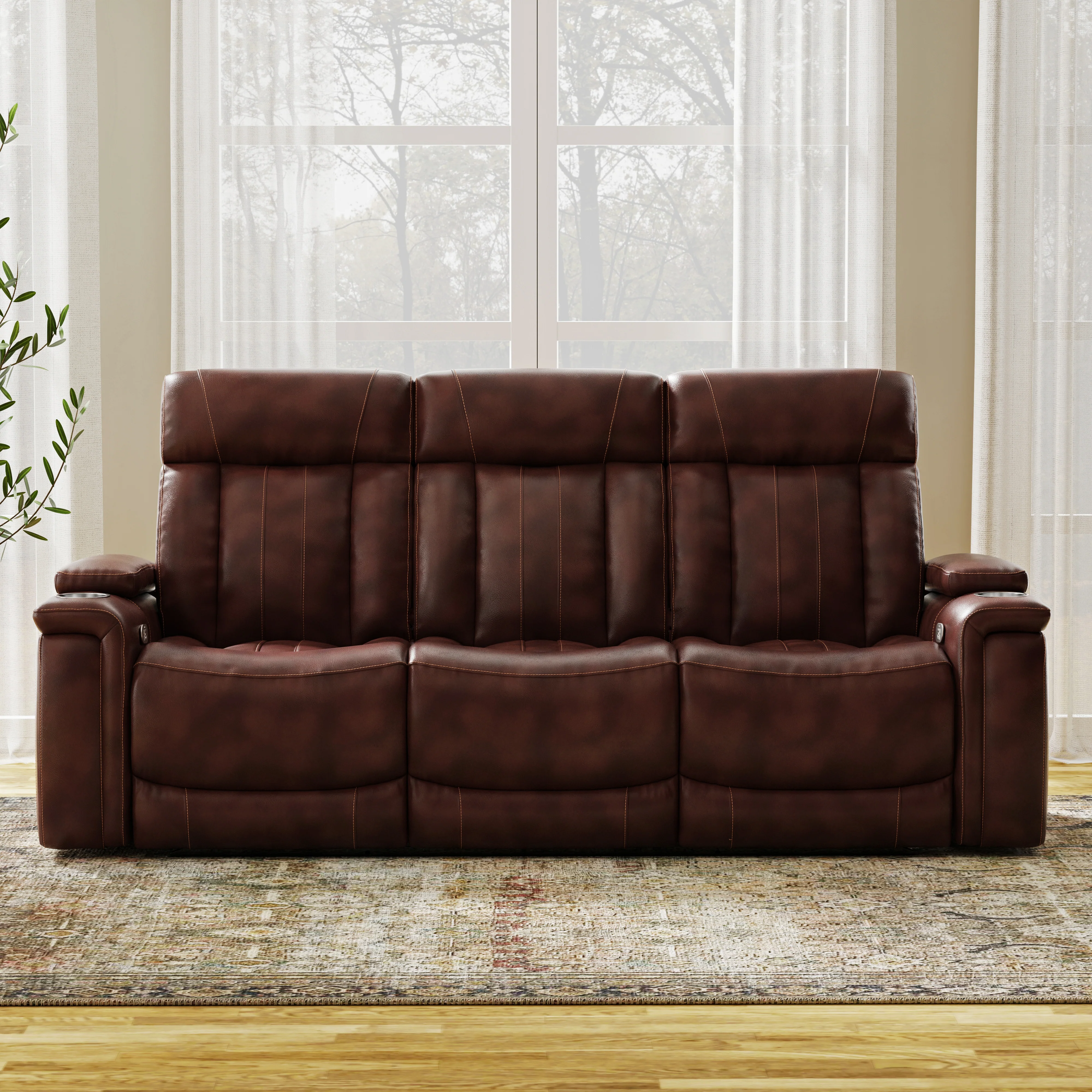 Parker Living Royce - Fantom Brown Power Reclining Sofa and Recliner - Image 4
