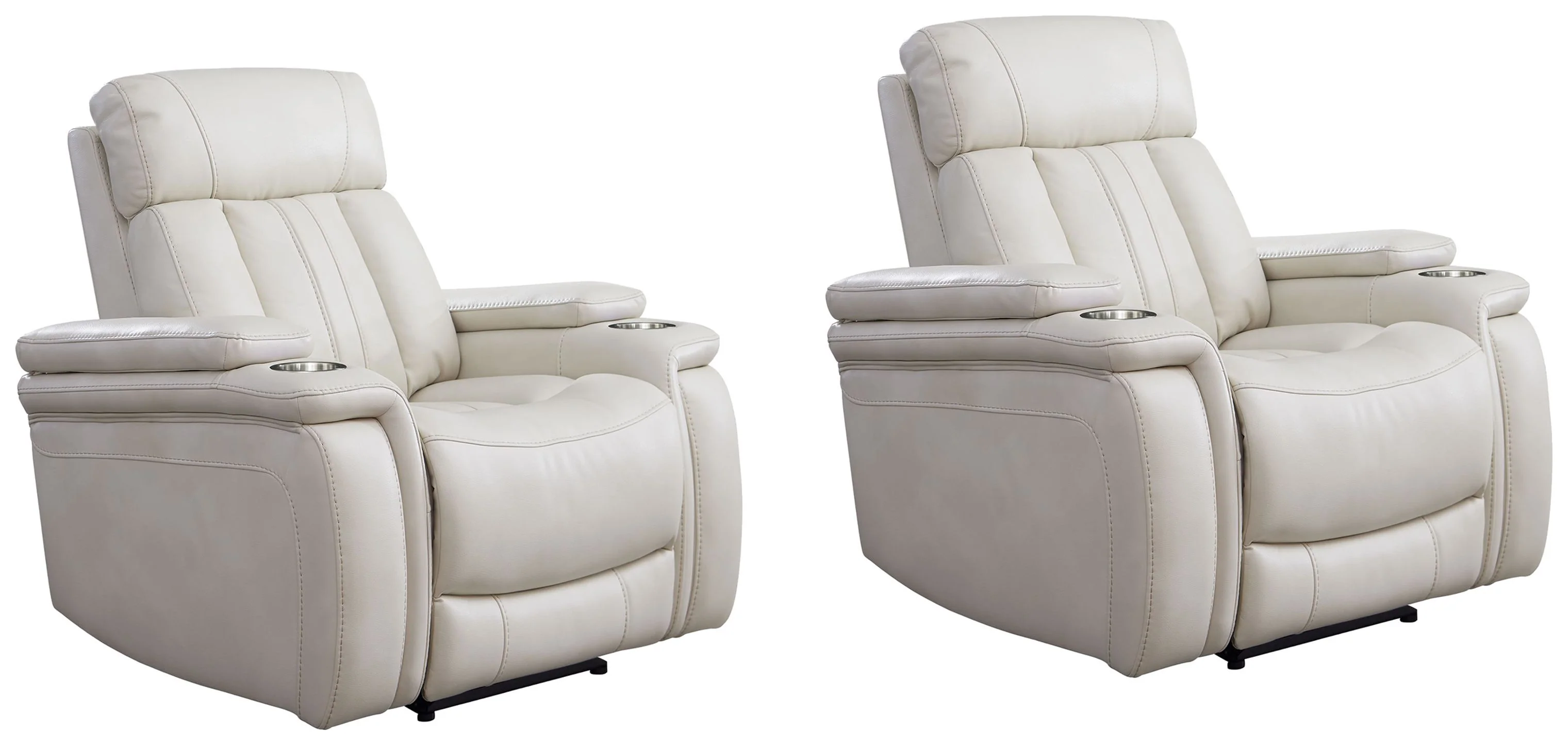Parker Living Royce - Fantom Ivory Power Recliner Two Pack - Image 2