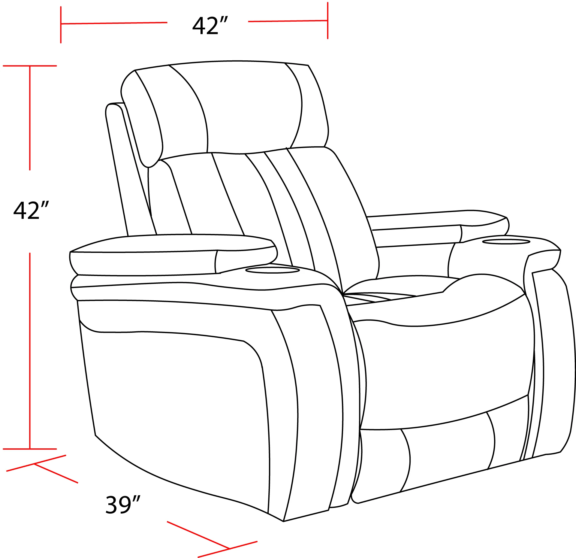 Parker Living Royce - Midnight Power Recliner Two Pack - Image 6