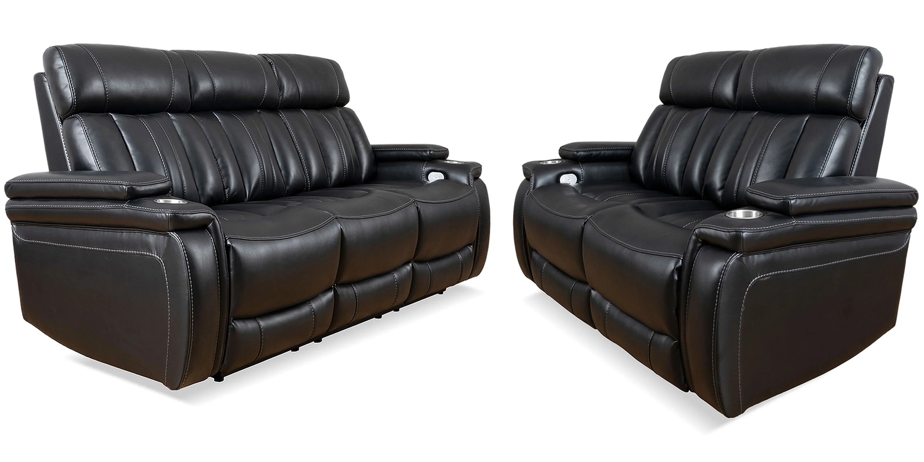 Parker Living Royce - Midnight Power Reclining Sofa and Loveseat - Image 2