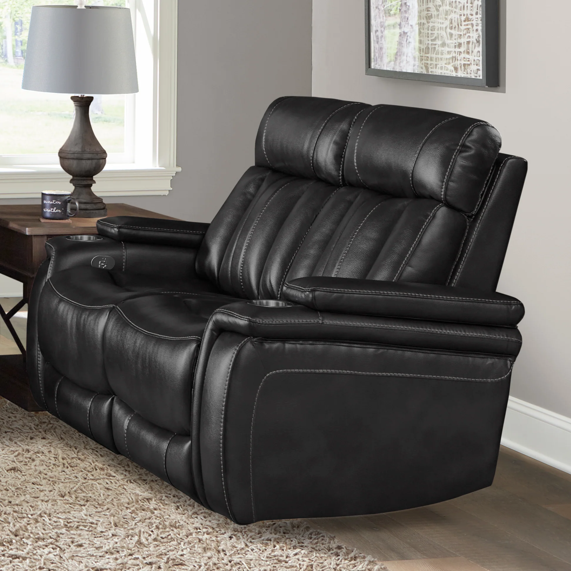 Parker Living Royce - Midnight Power Reclining Sofa Loveseat and Recliner - Image 7