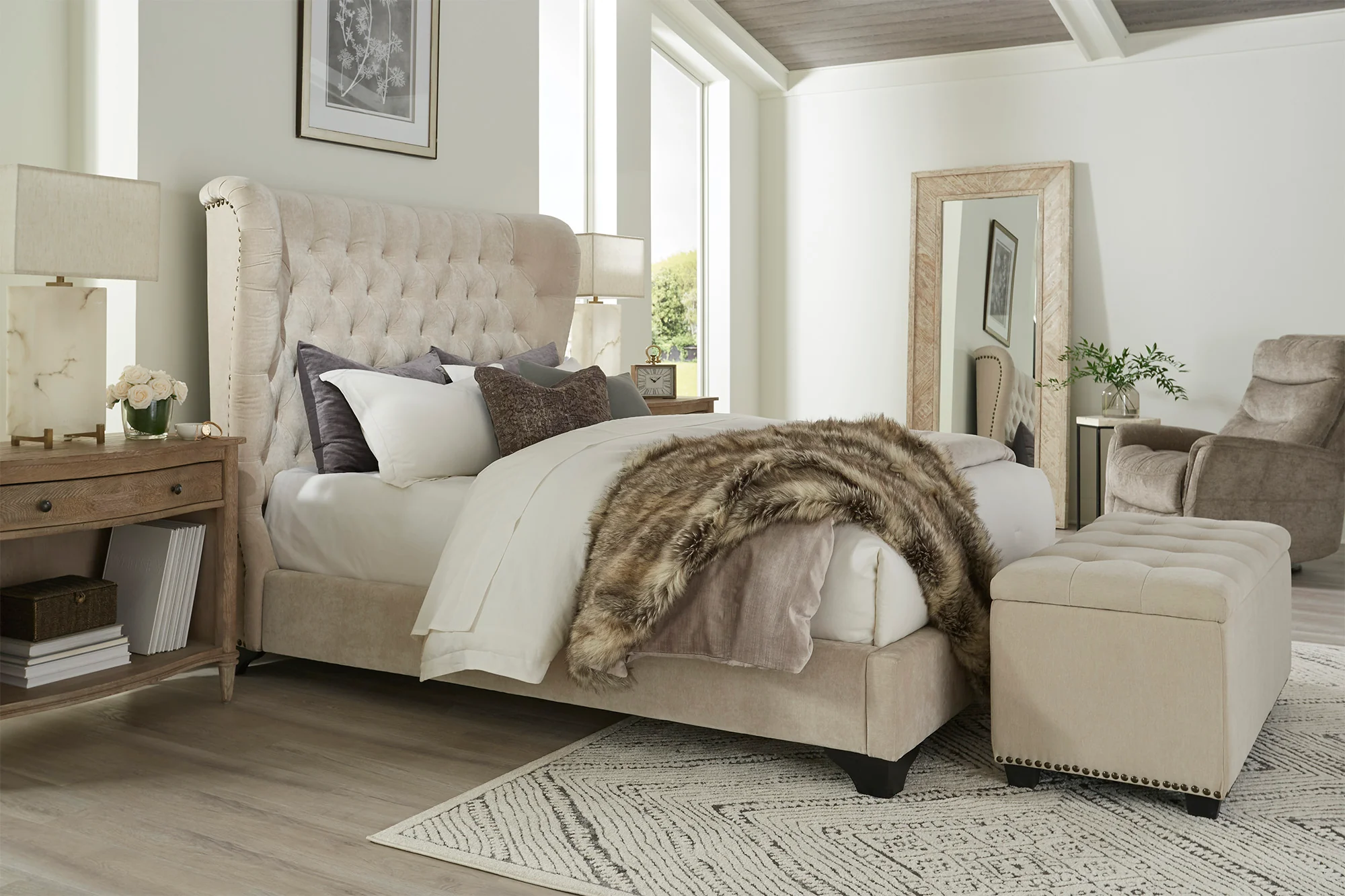 Parker Living Sleep Chloe - Meringue King Bed - Image 3