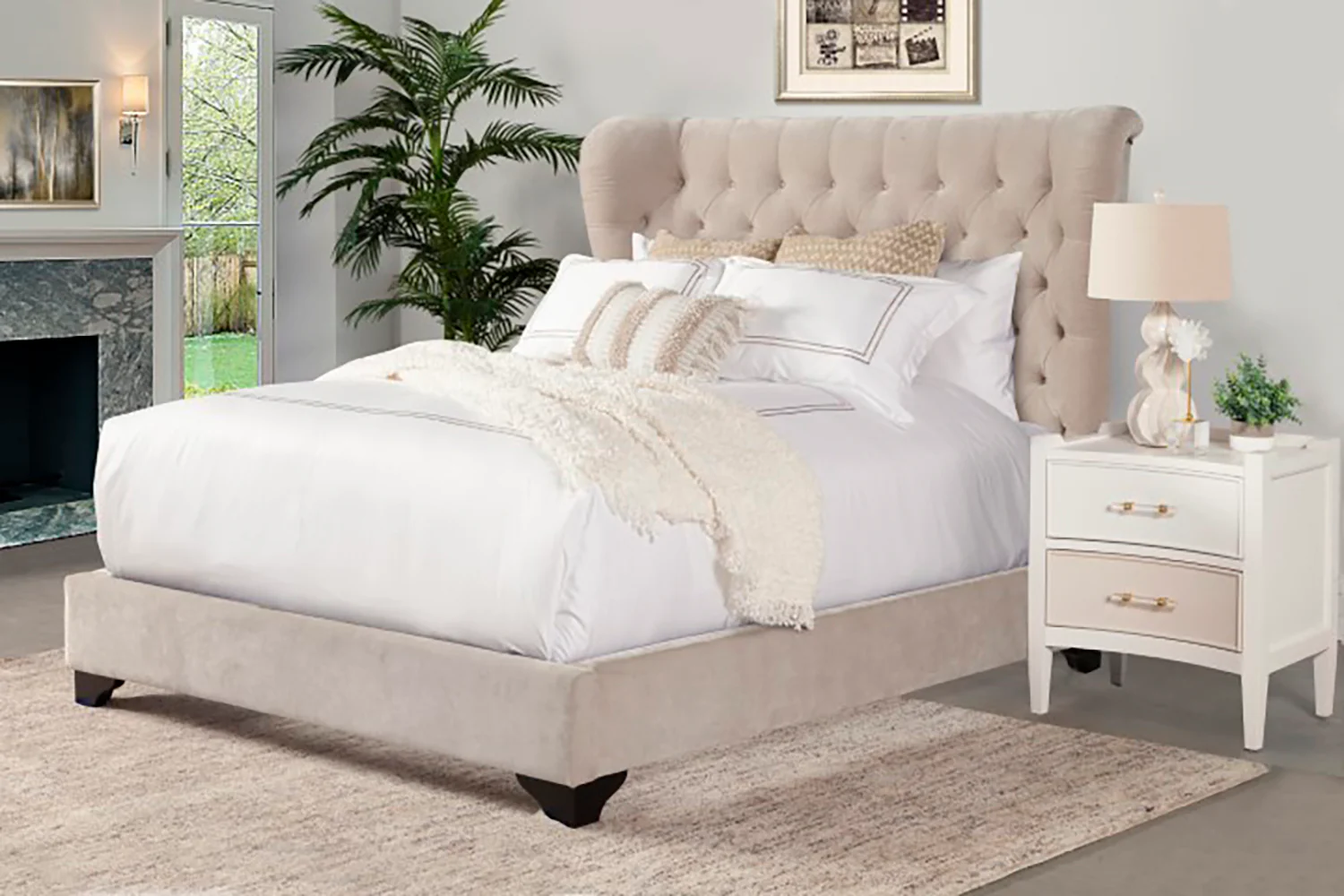 Parker Living Sleep Chloe - Meringue King Bed - Image 4