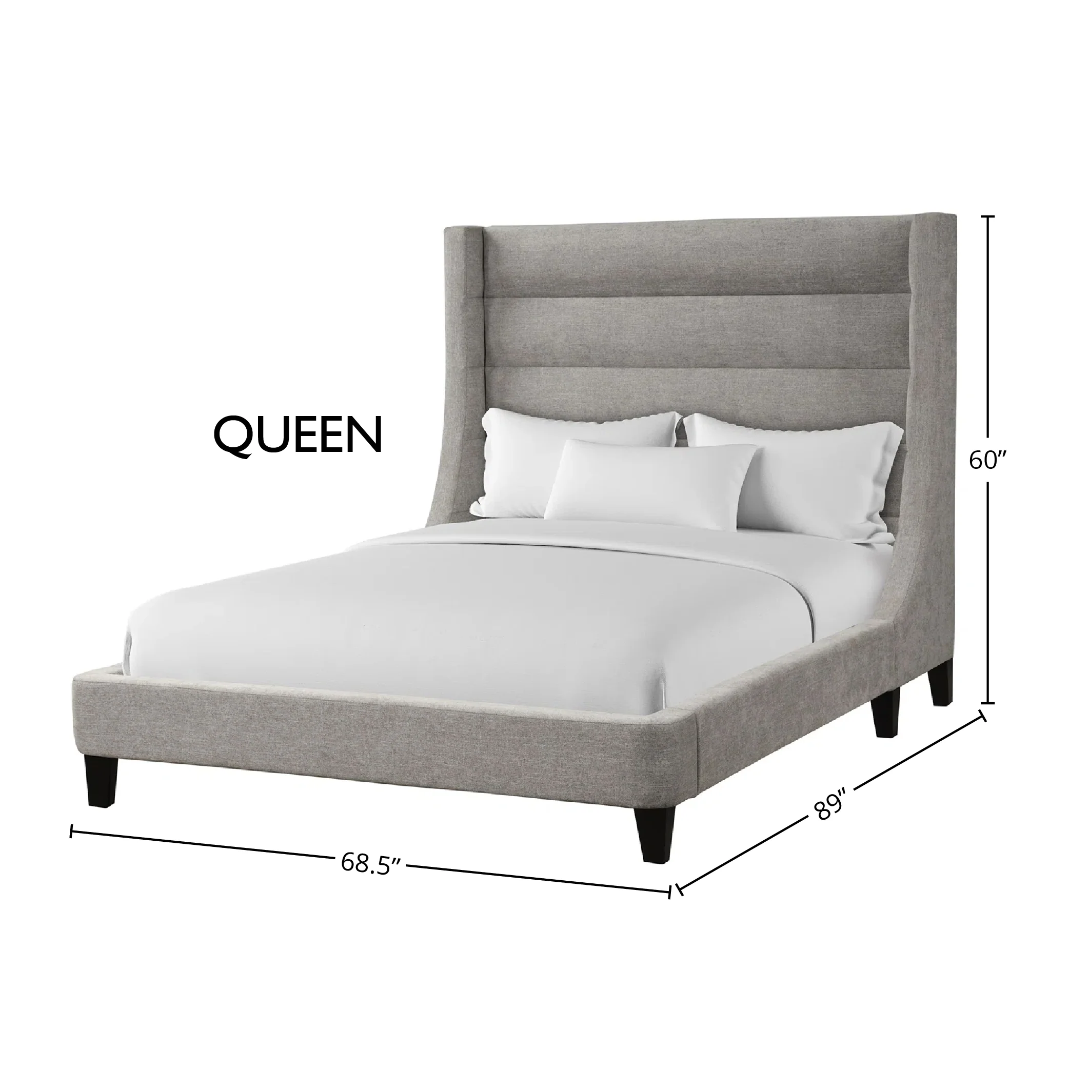 Parker Living Sleep Jacob - Luxe Light Grey Queen Bed - Image 3