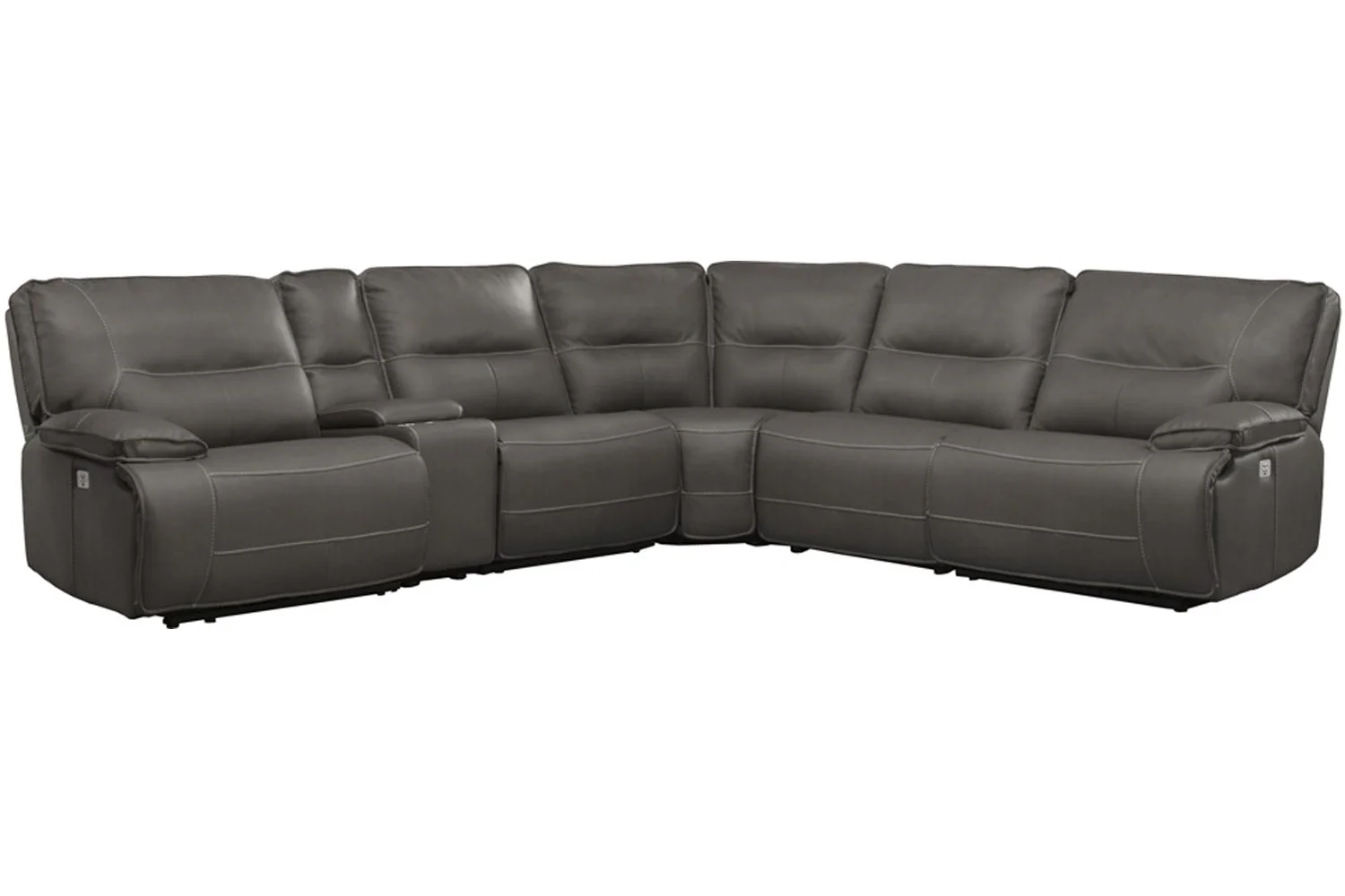 Parker Living Spartacus - Haze 6 Piece Modular Power Reclining Sectional with Power Adjustable Headrests - Image 2