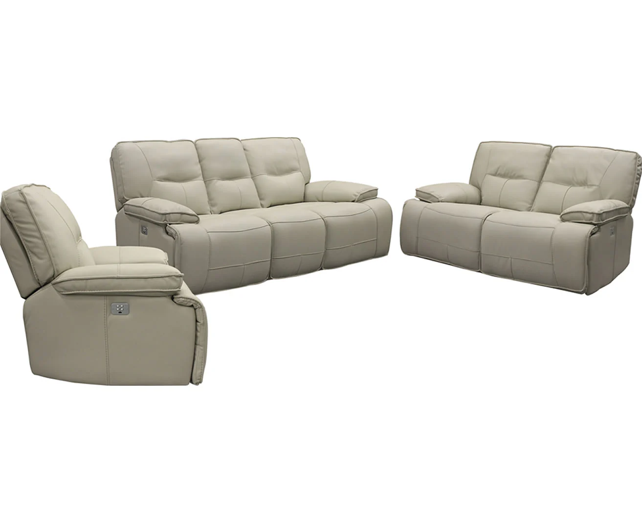 Parker Living Spartacus - Oyster Power Reclining Sofa Loveseat and Recliner - Image 2